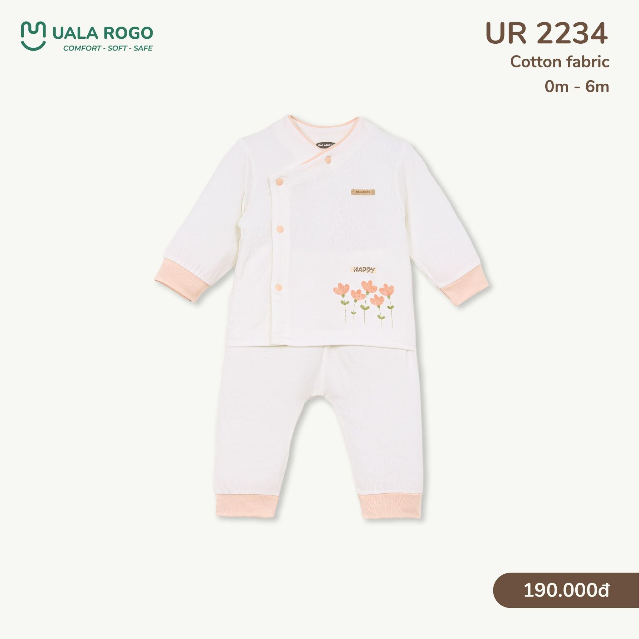  Bộ Sơ Sinh Cài Chéo UR 2234 