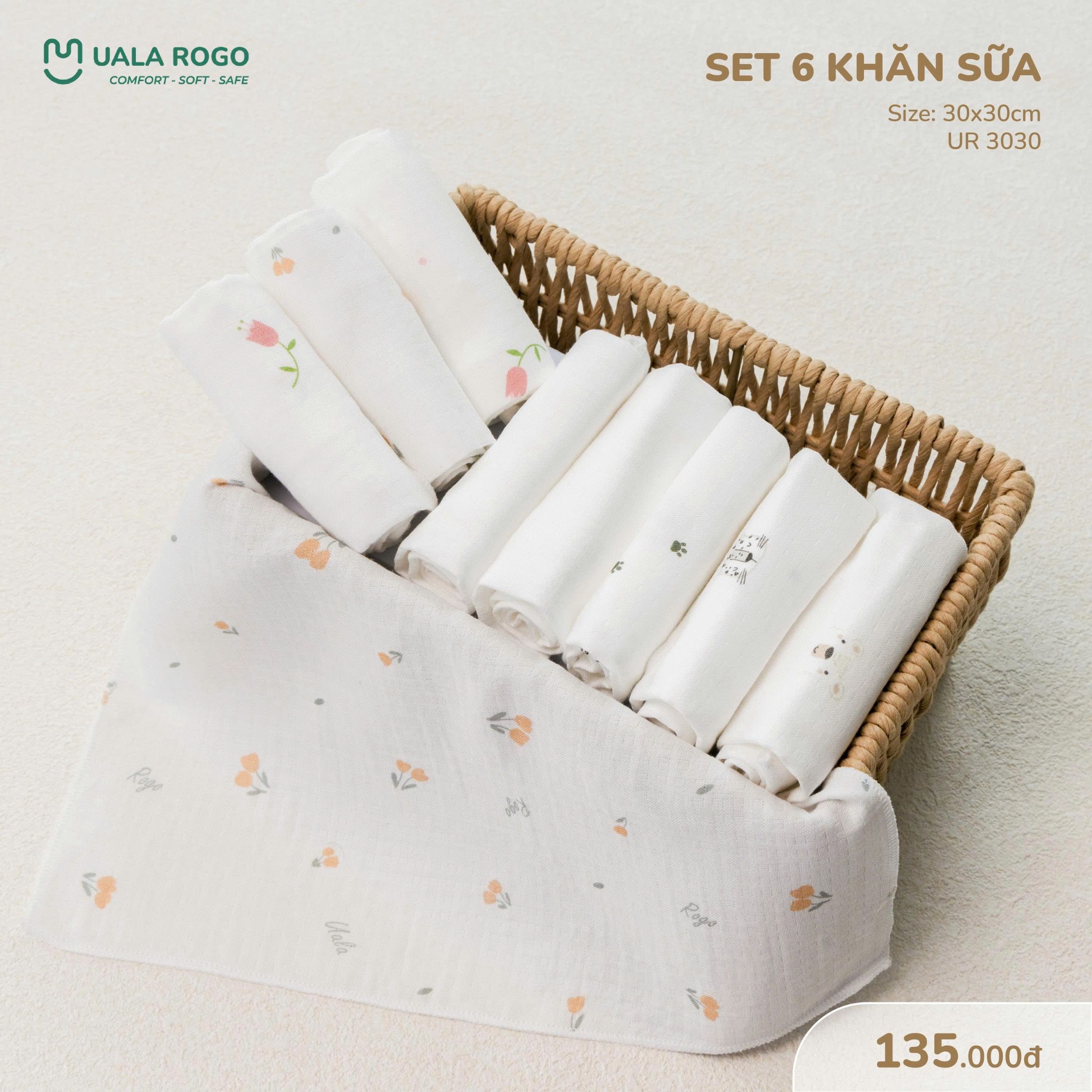 Set Khăn Sữa UR 3030