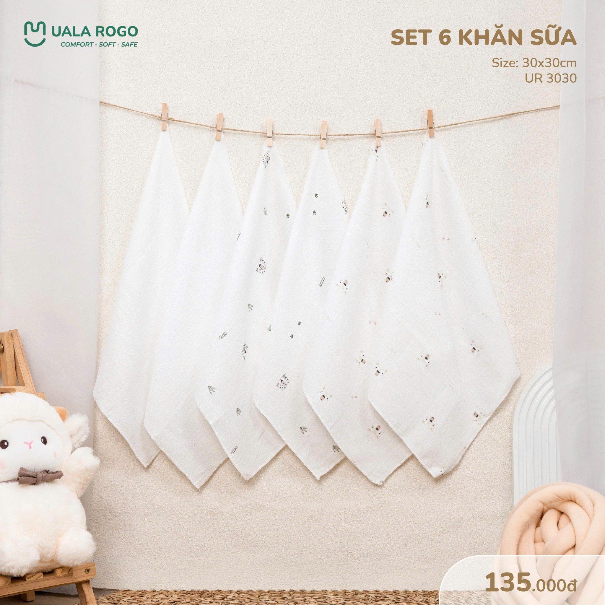  Set Khăn Sữa UR 3030 