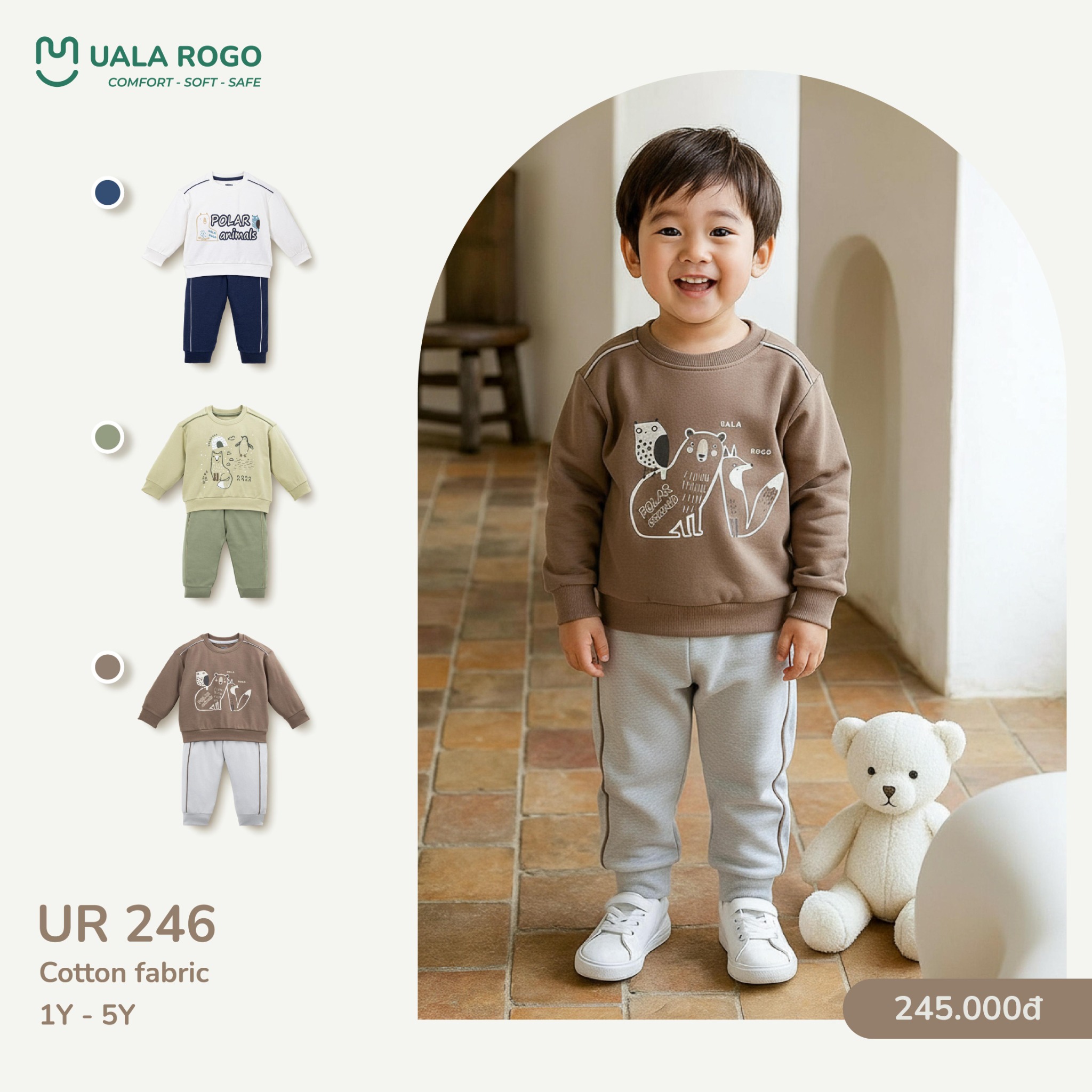 Bộ Dài Chất Liệu Cotton UR 246