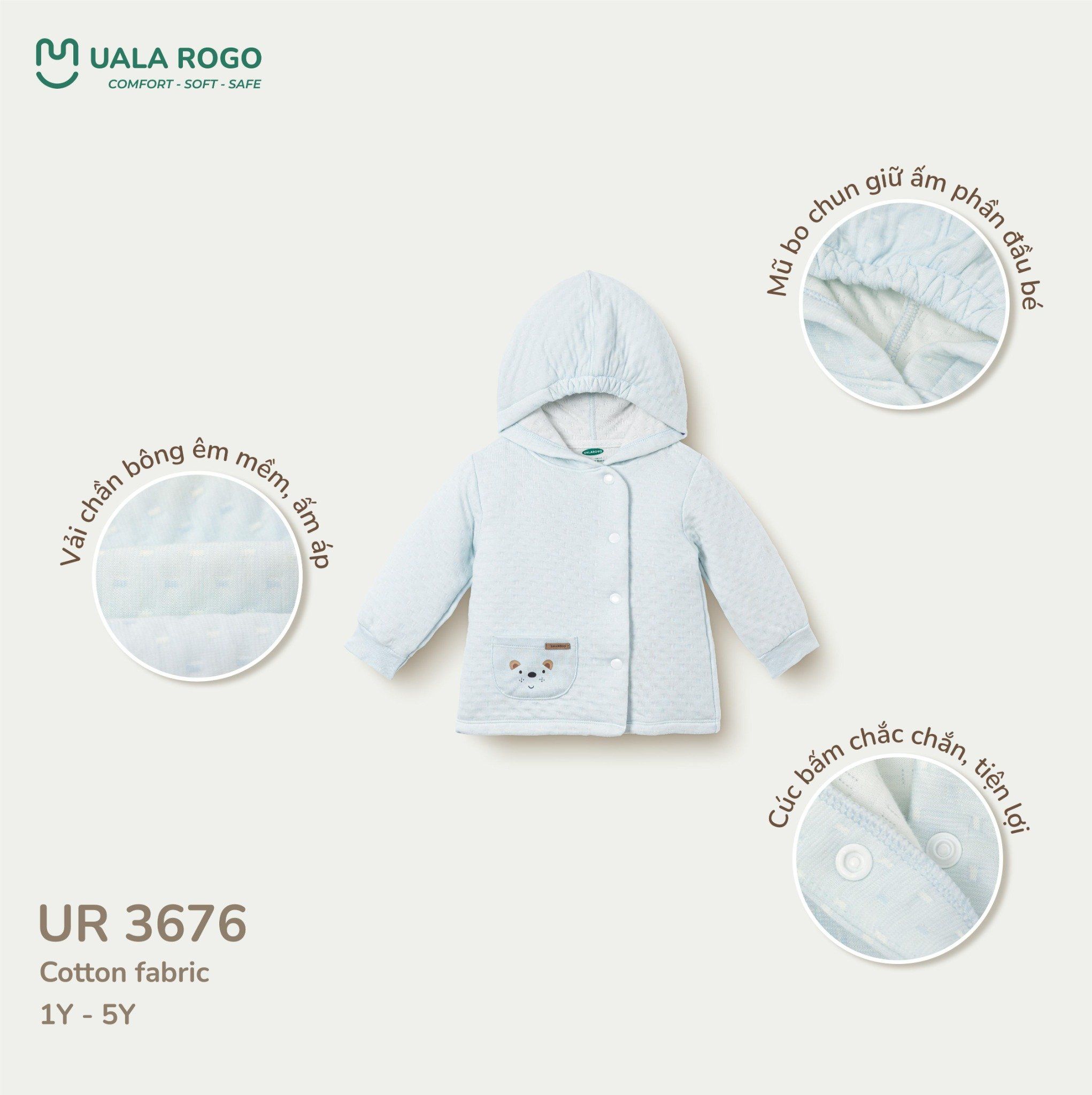  Áo Khoác Chất Liệu Cotton UR 3676 
