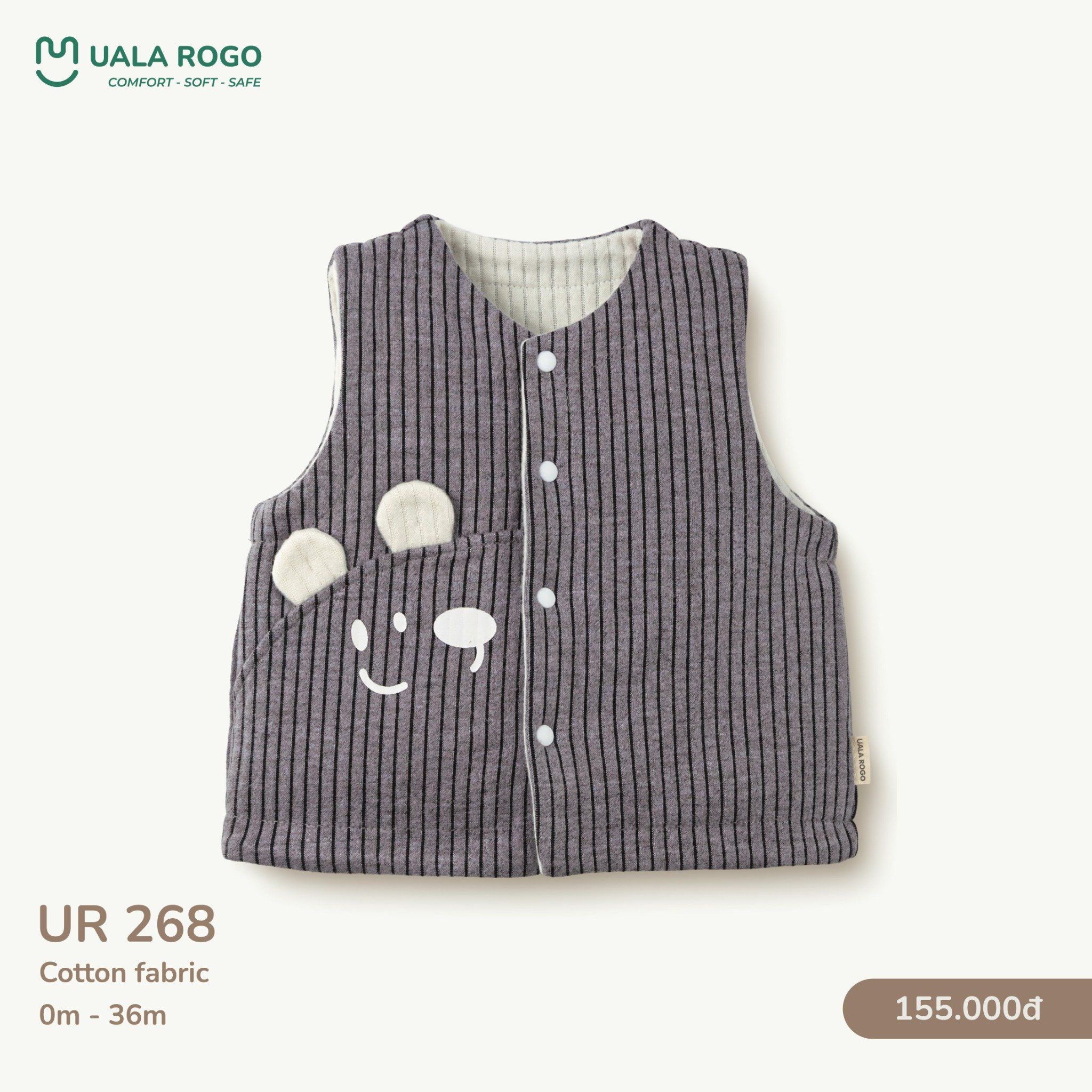  Áo Gile Chất Liệu Cotton UR 268 