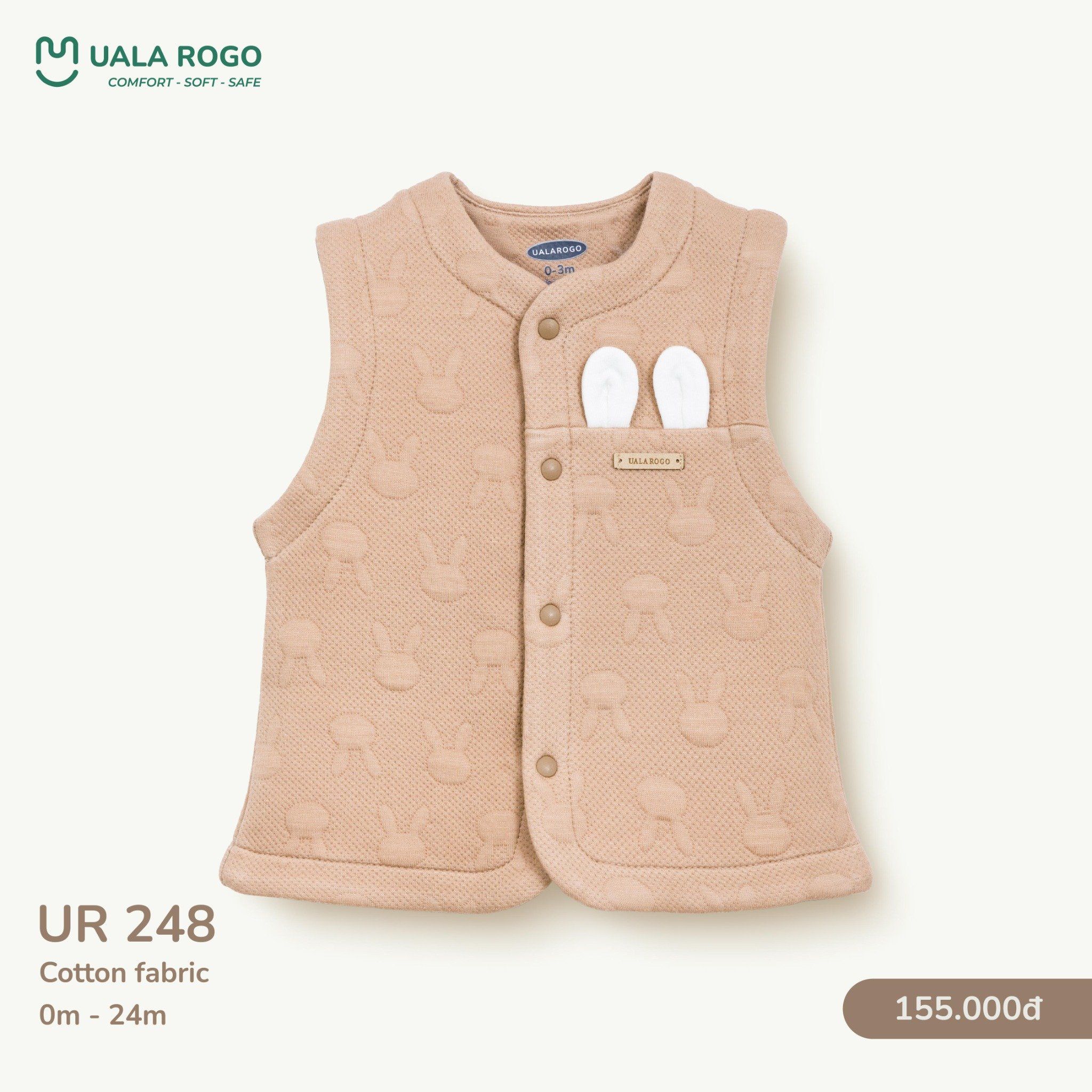  Áo Gile Chất Liệu Cotton UR 248 