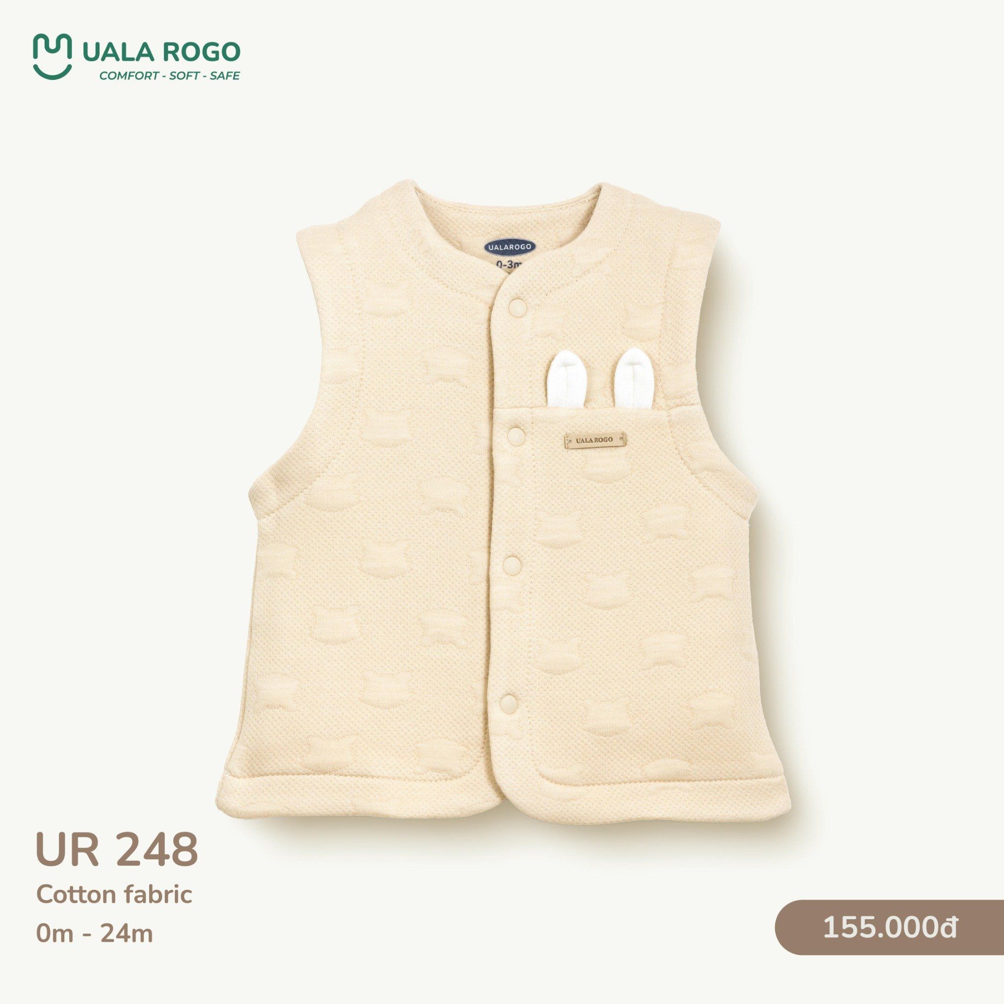  Áo Gile Chất Liệu Cotton UR 248 