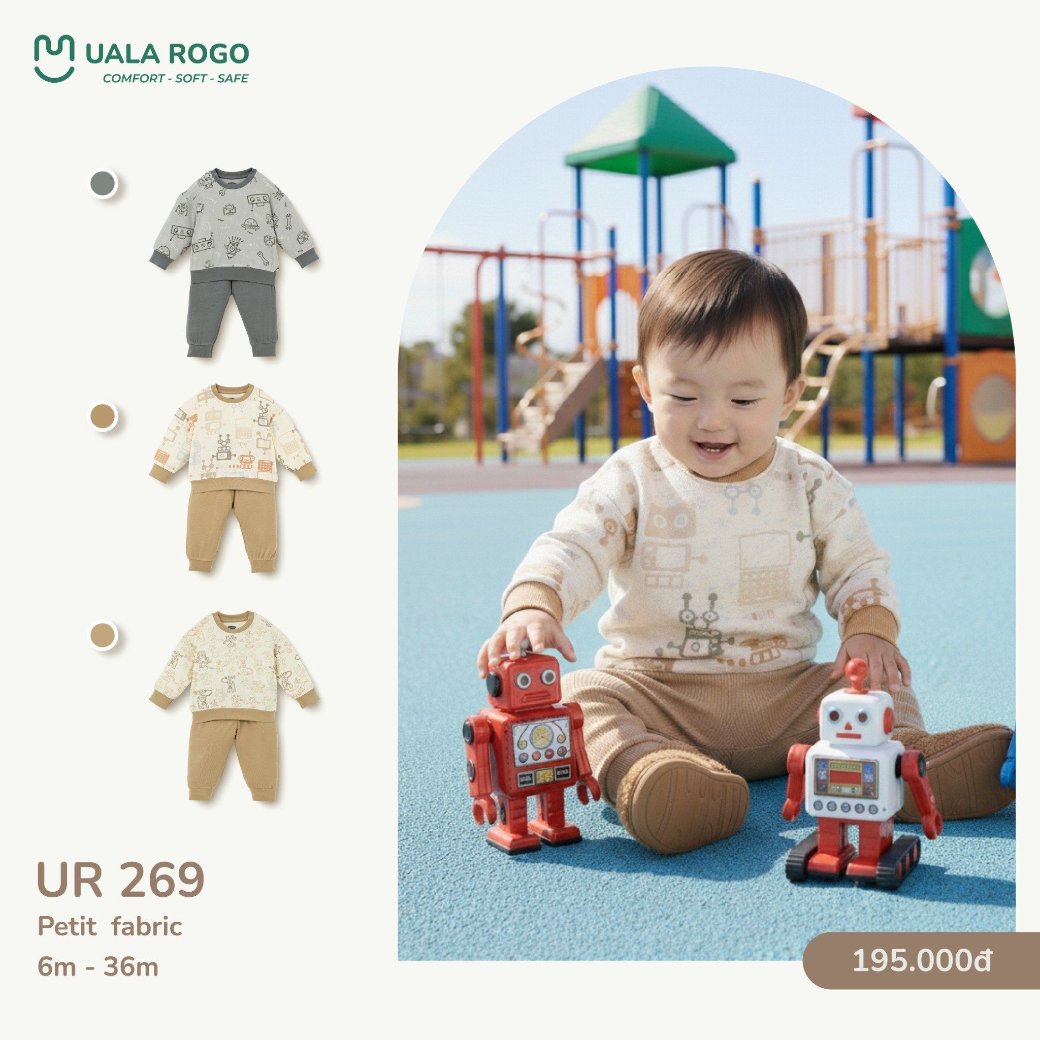  Bộ Dài Tay Cho Bé UR 269 