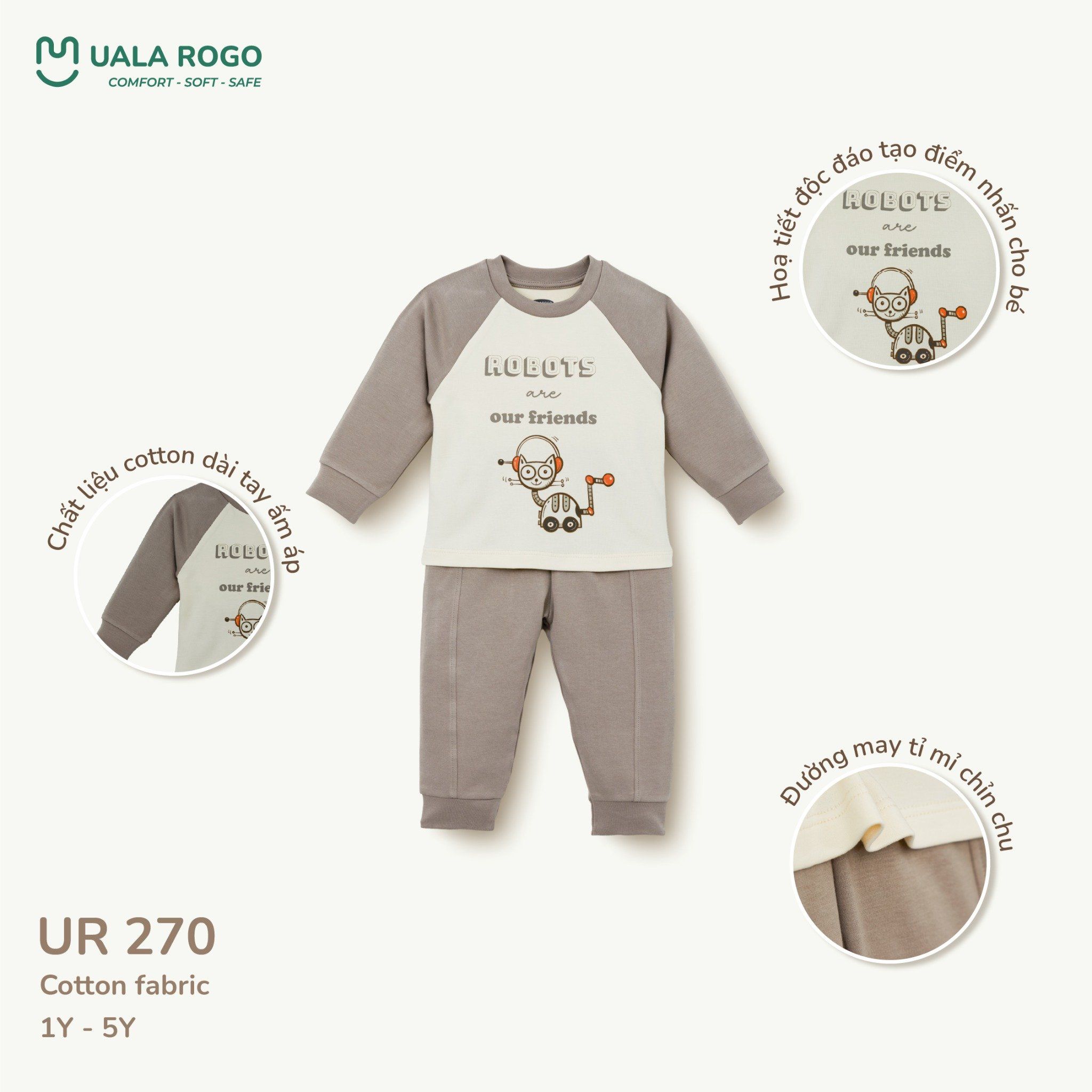  Bộ Dài Tay Cho Bé UR 270 