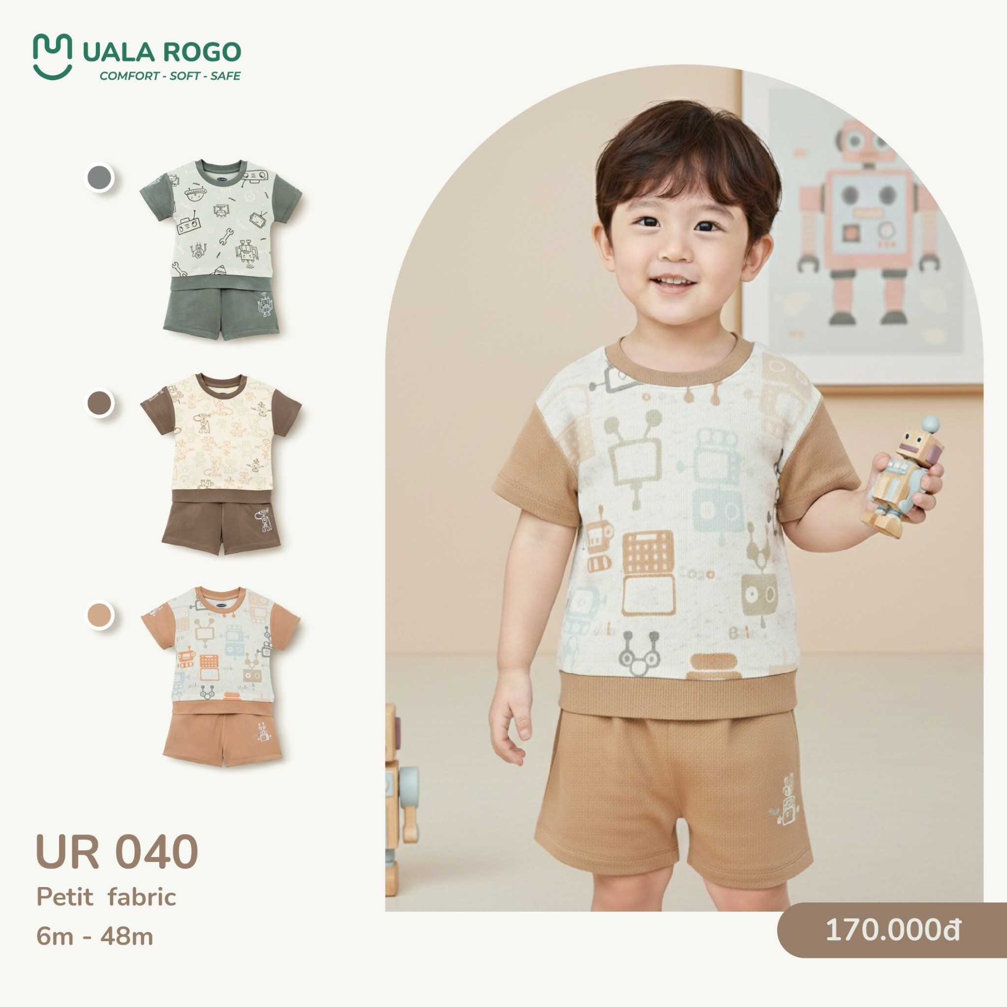  Bộ Cộc Tay Họa Tiết Hoạt Hình Cho Bé UR 040 