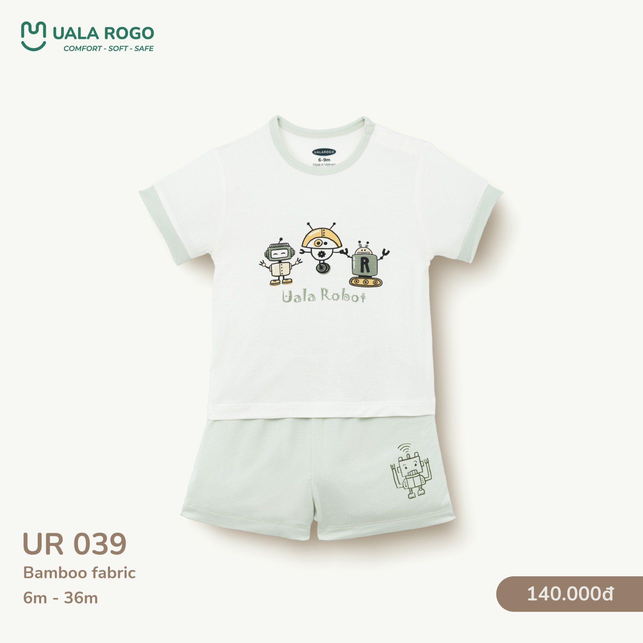  Bộ Cộc Tay Họa Tiết Hoạt Hình Cho Bé UR 039 