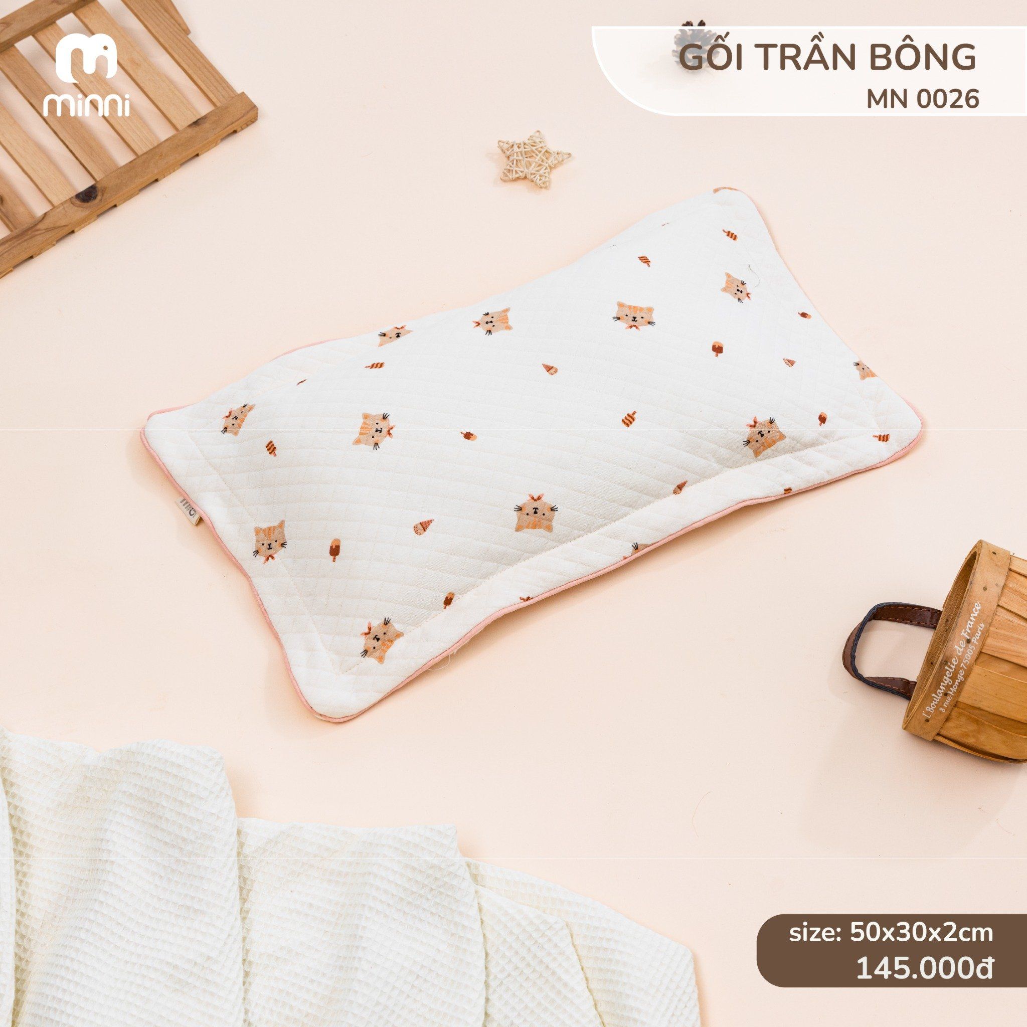  Gối Trần Bông Cho Bé MN 0026 