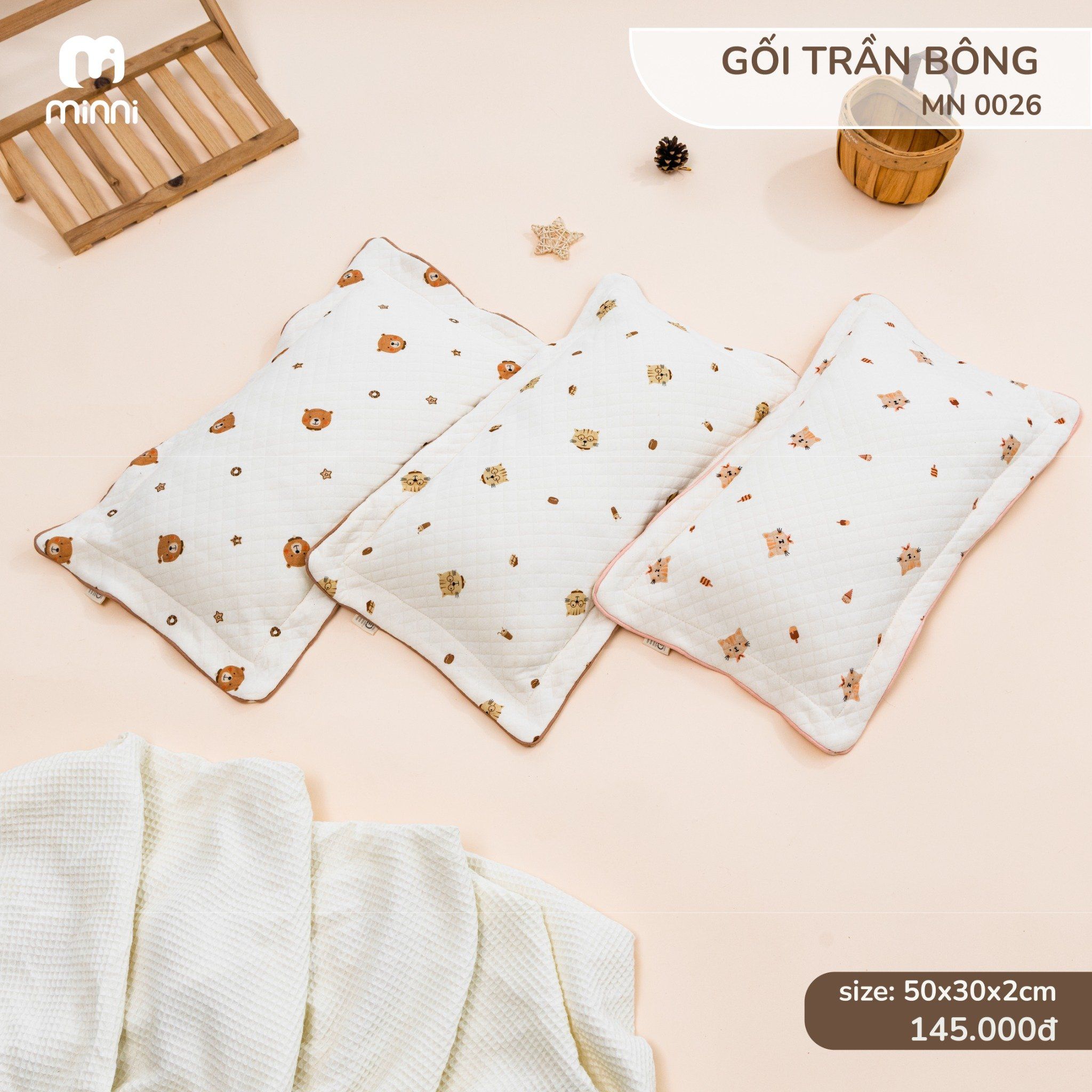  Gối Trần Bông Cho Bé MN 0026 