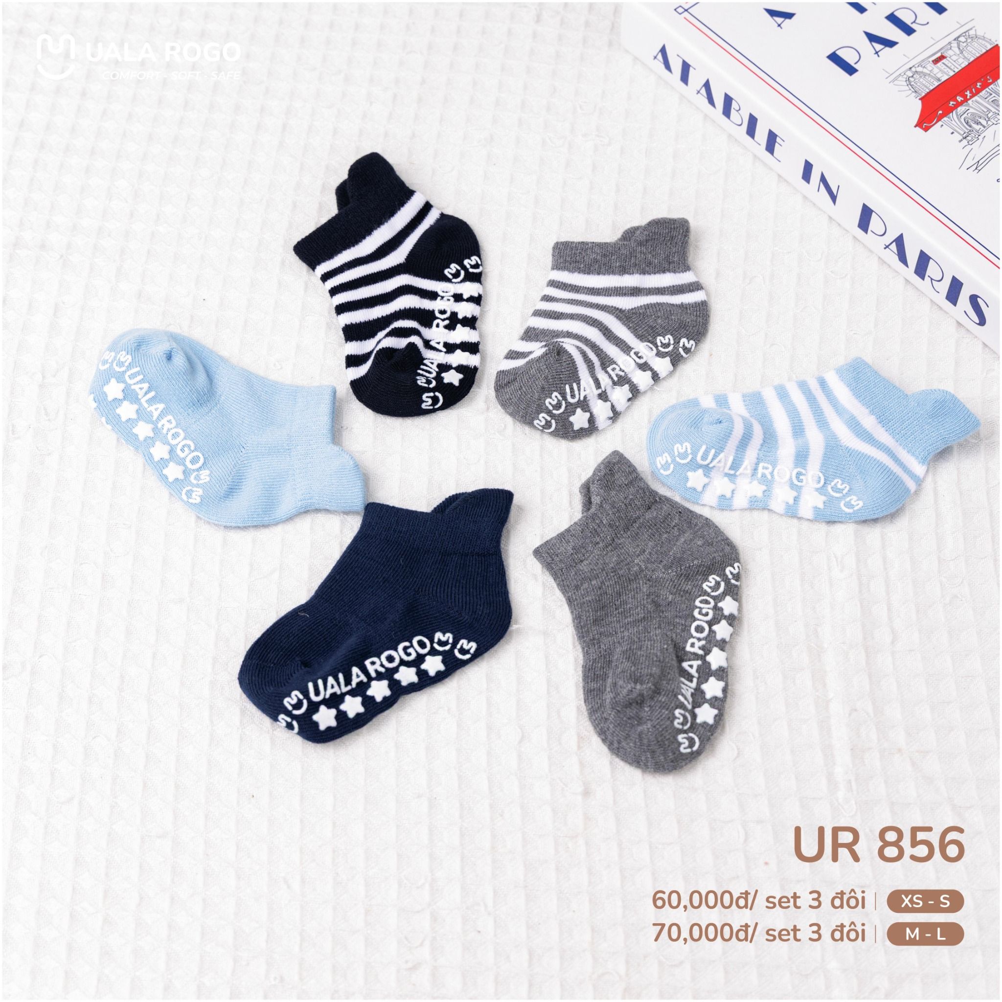  Set 3 Đôi Tất UalaRogo UR 856 