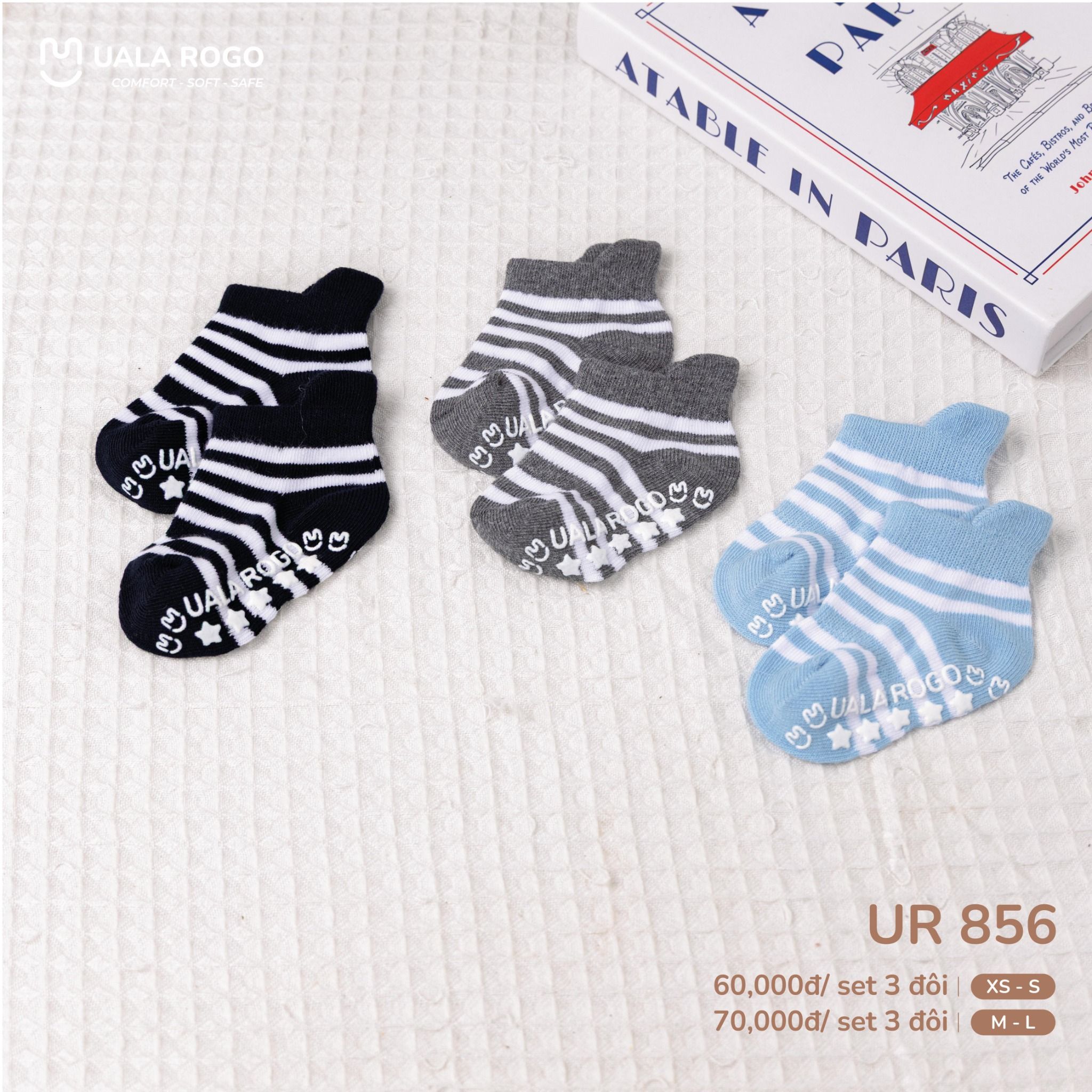  Set 3 Đôi Tất UalaRogo UR 856 