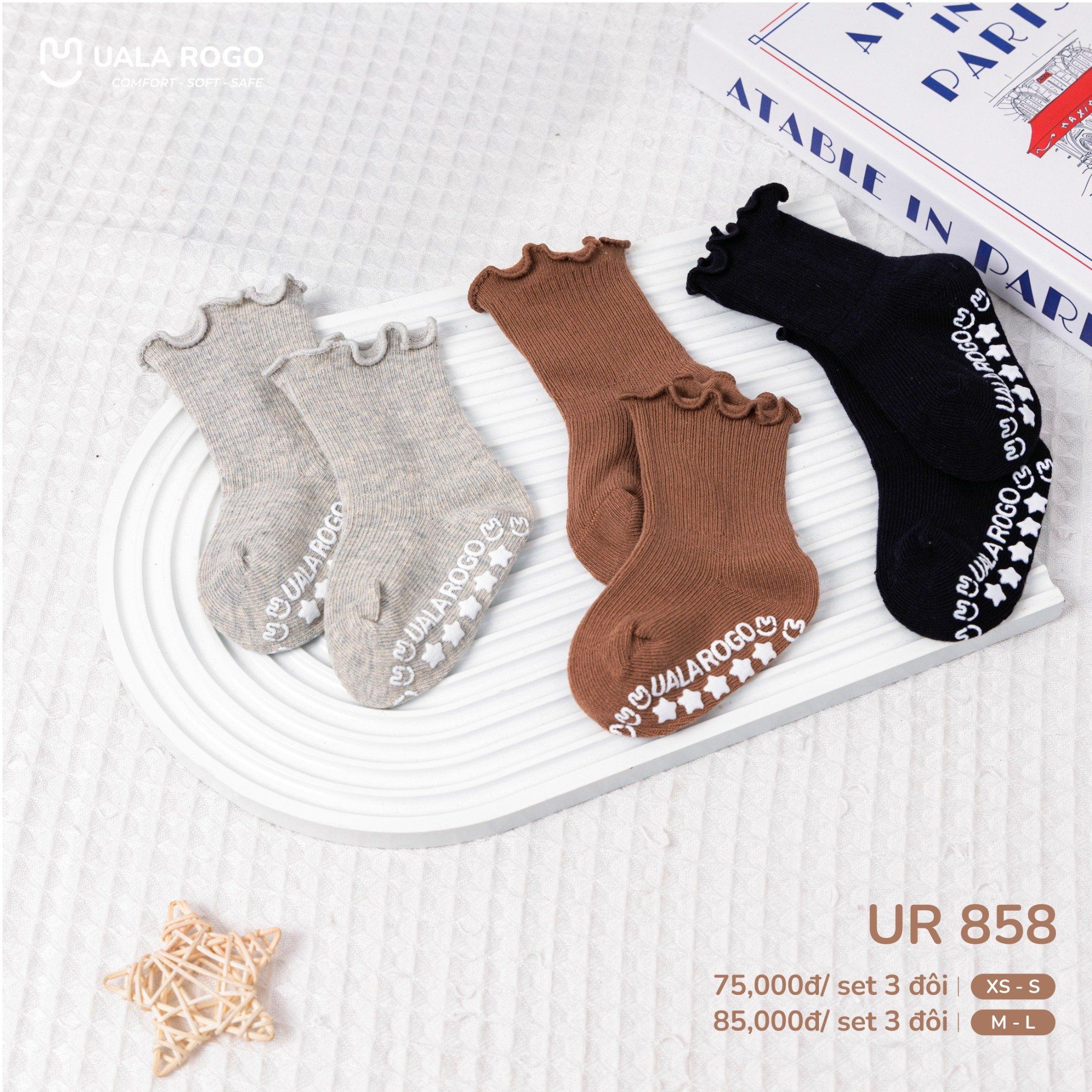  Set 3 Đôi Tất UalaRogo UR 858 