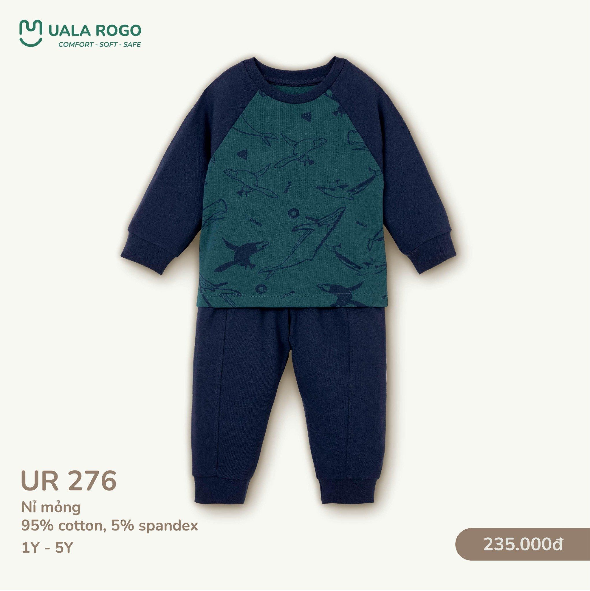  Bộ Dài Nỉ Mỏng Cho Bé UR 276 