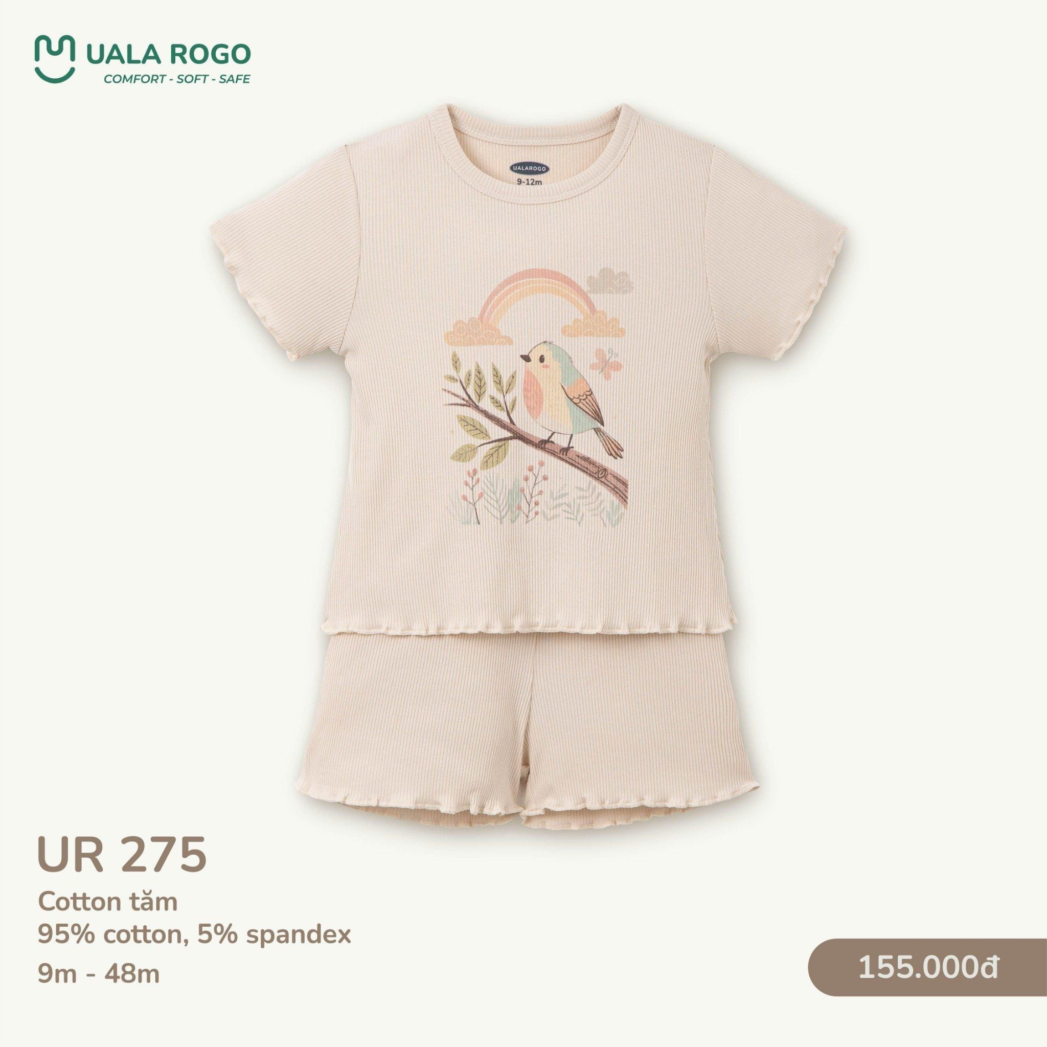  Bộ Cộc Tay Họa Tiết Chú Thỏ Cho Bé UR 275 