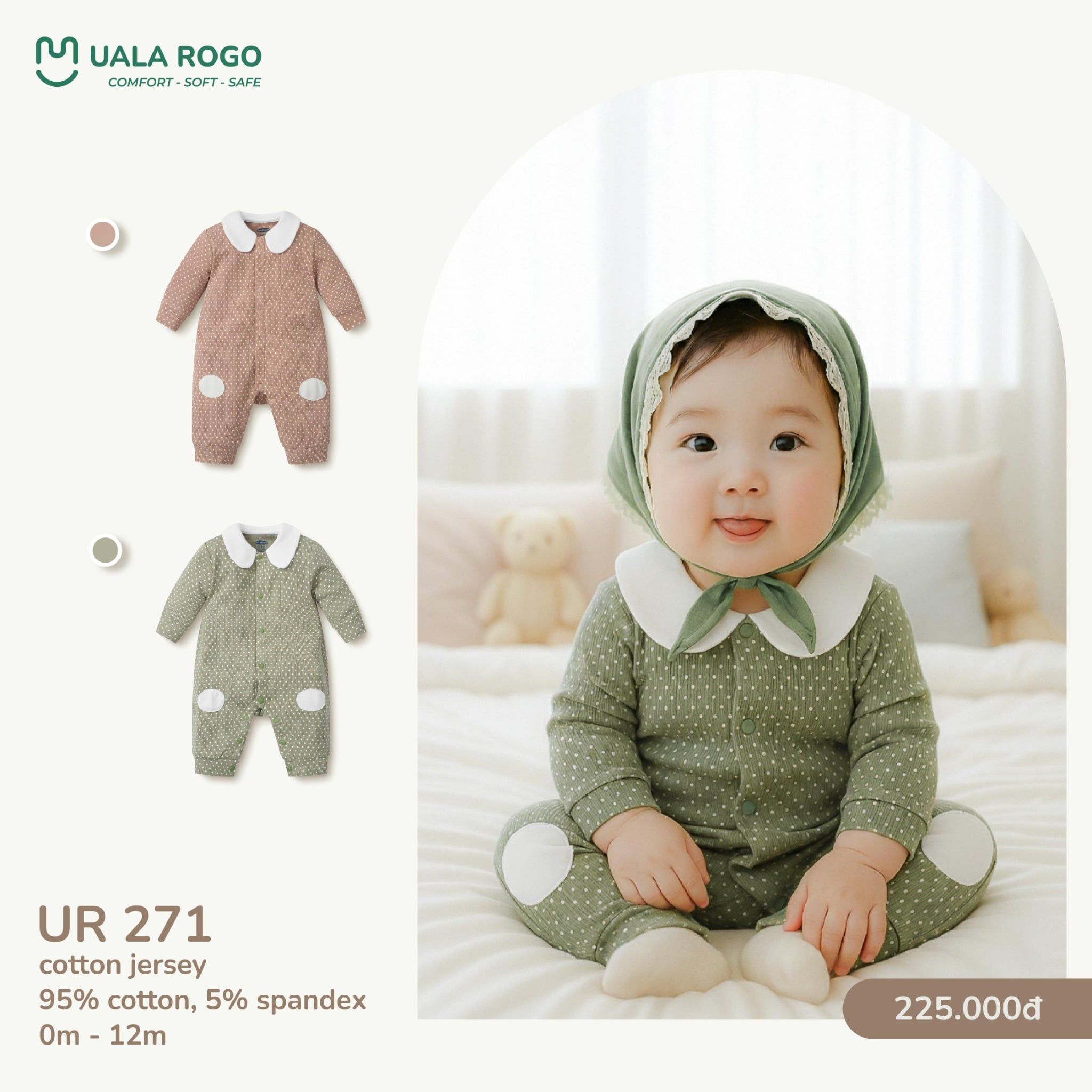  Bộ Body Dài Tay Cho Bé UR 271 