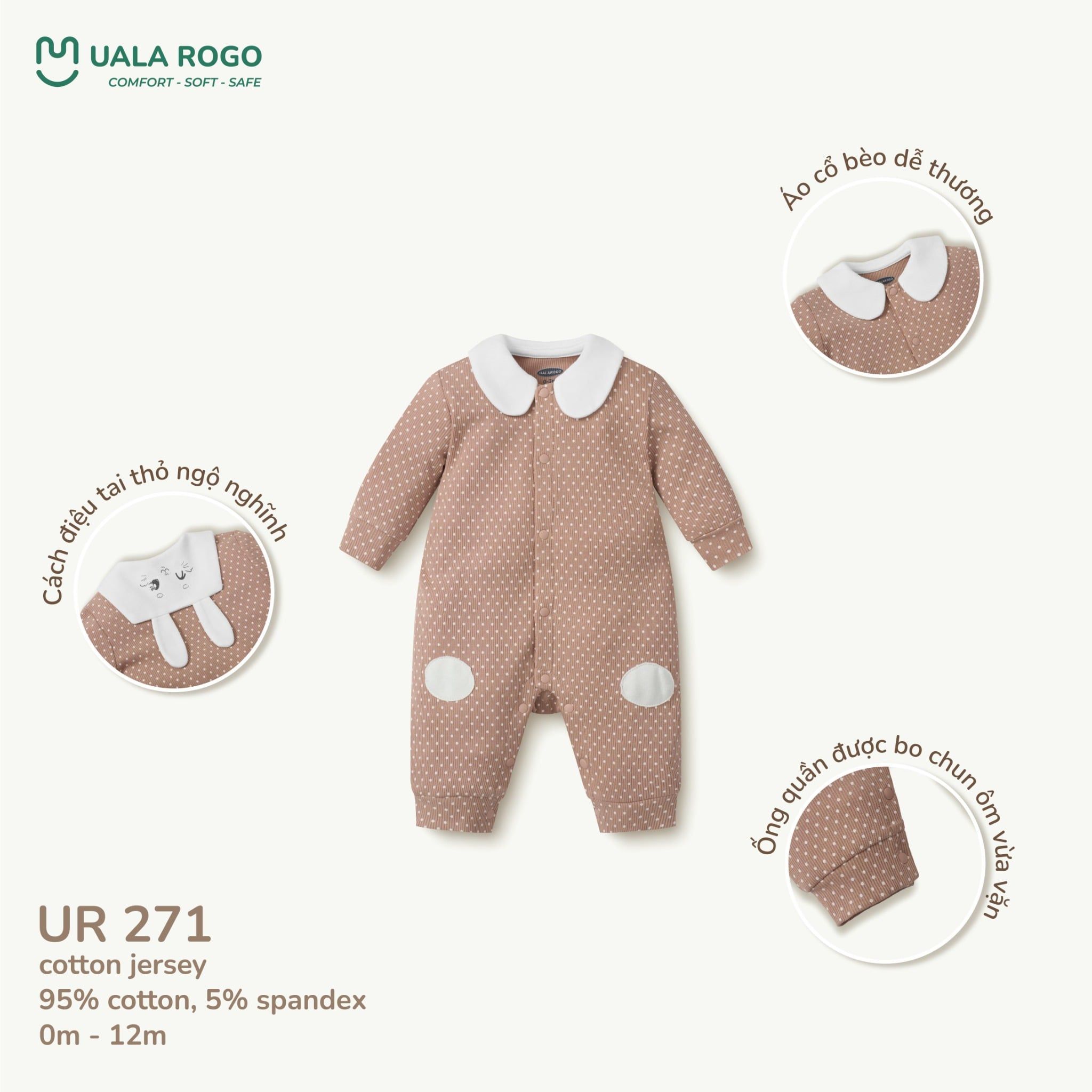  Bộ Body Dài Tay Cho Bé UR 271 