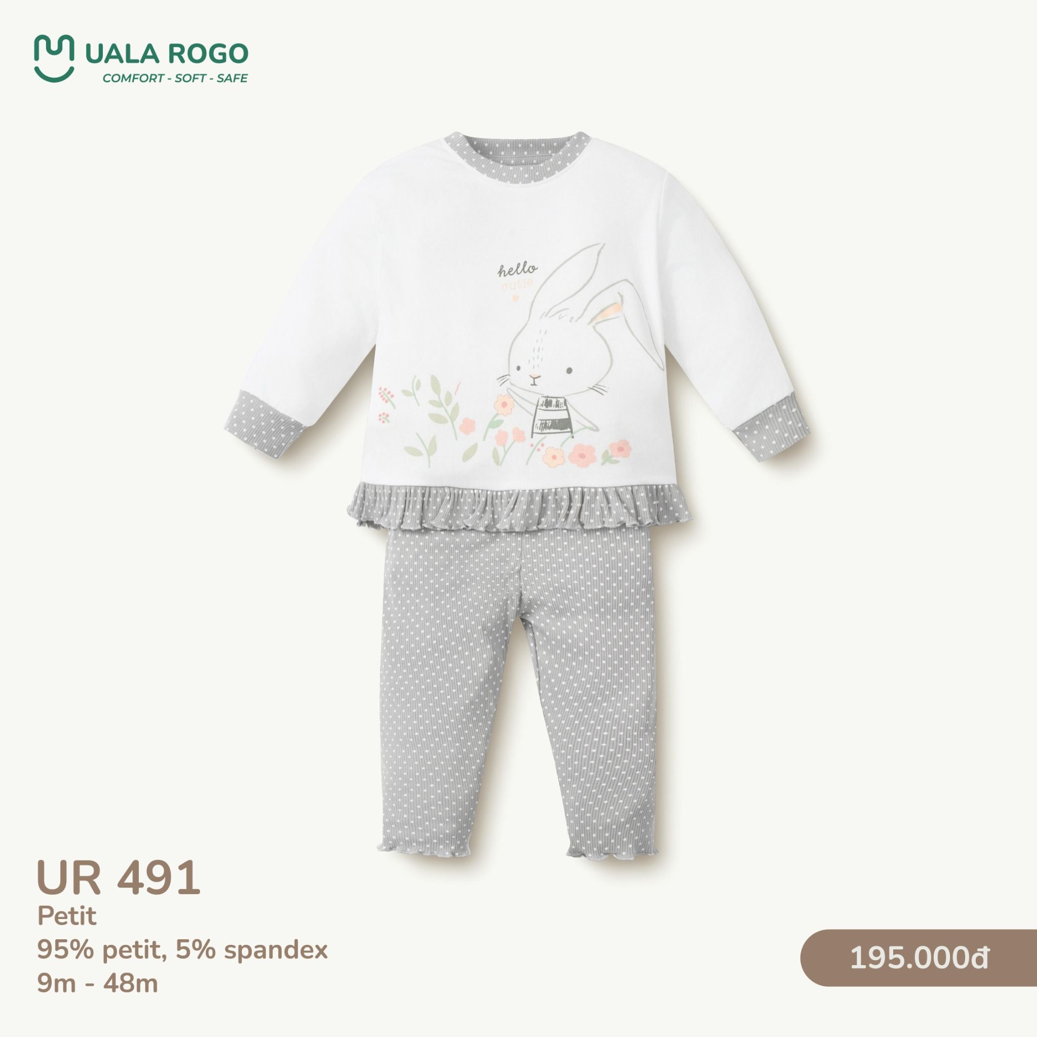  Bộ Dài Tay Cho Bé UR 491 