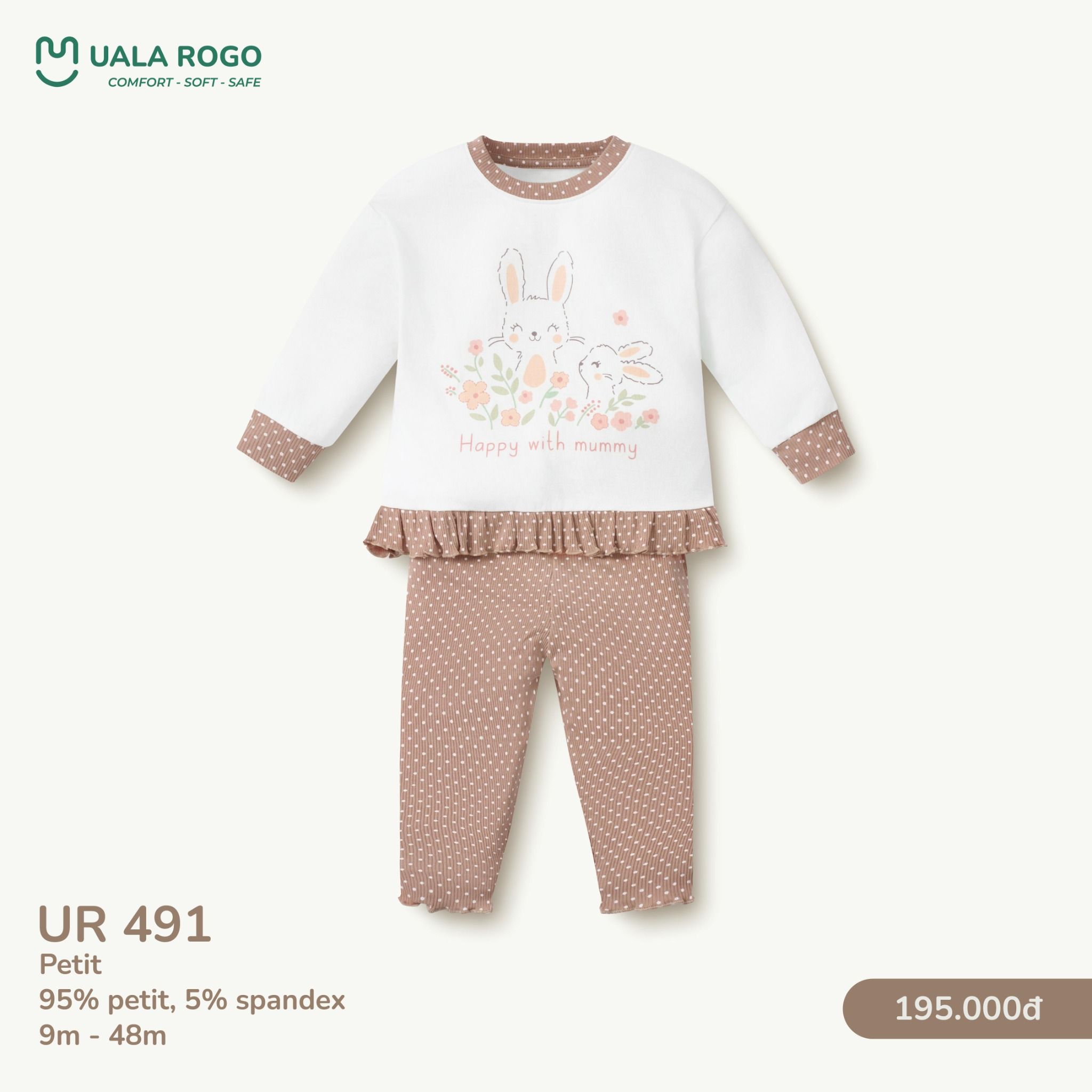  Bộ Dài Tay Cho Bé UR 491 