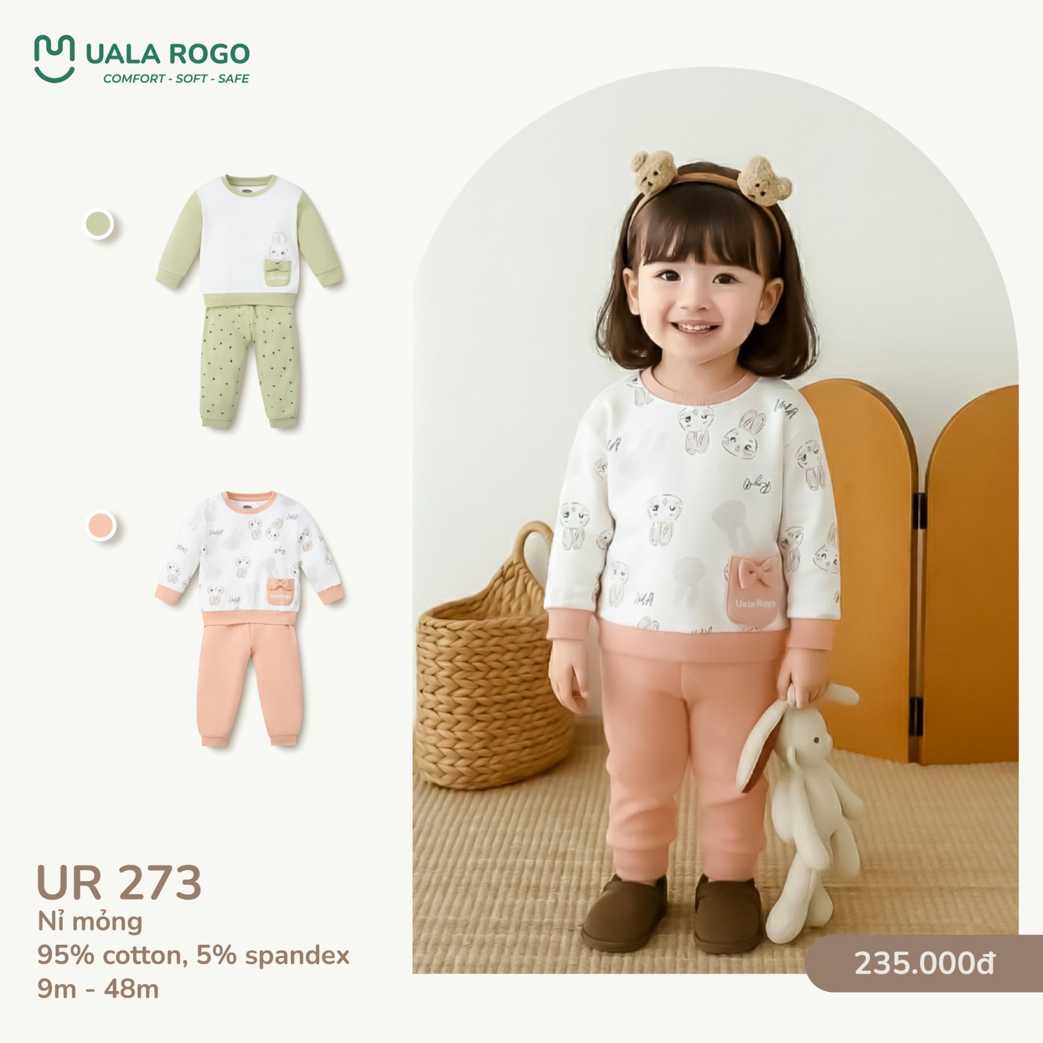  Bộ Dài Tay Cho Bé UR 273 