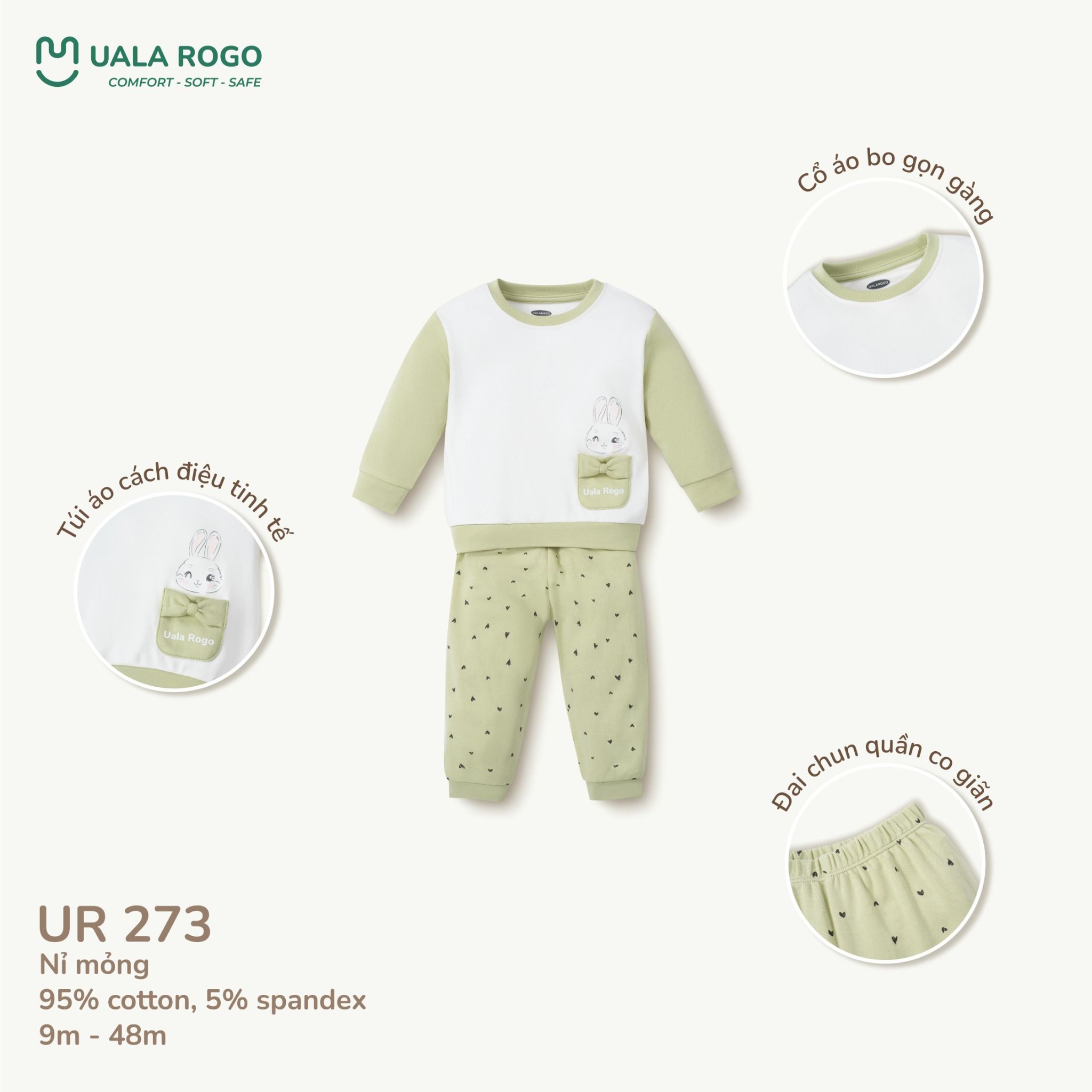  Bộ Dài Tay Cho Bé UR 273 