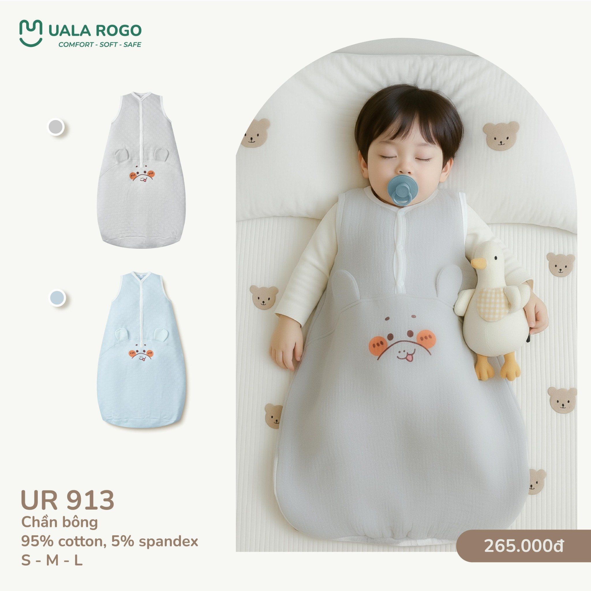  Túi Ngủ Chần Bông Cho Bé UR 913 