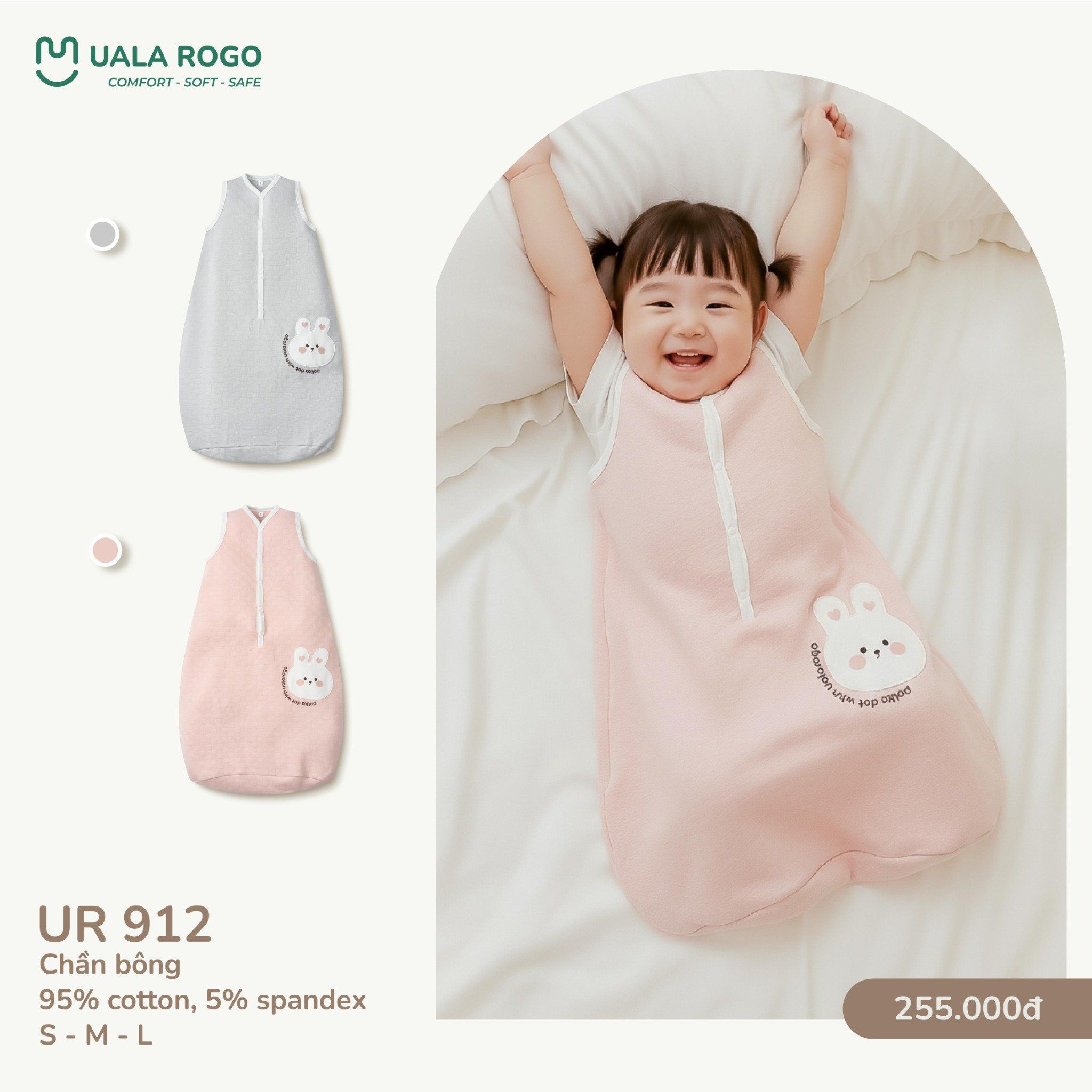  Túi Ngủ Chần Bông Cho Bé UR 912 
