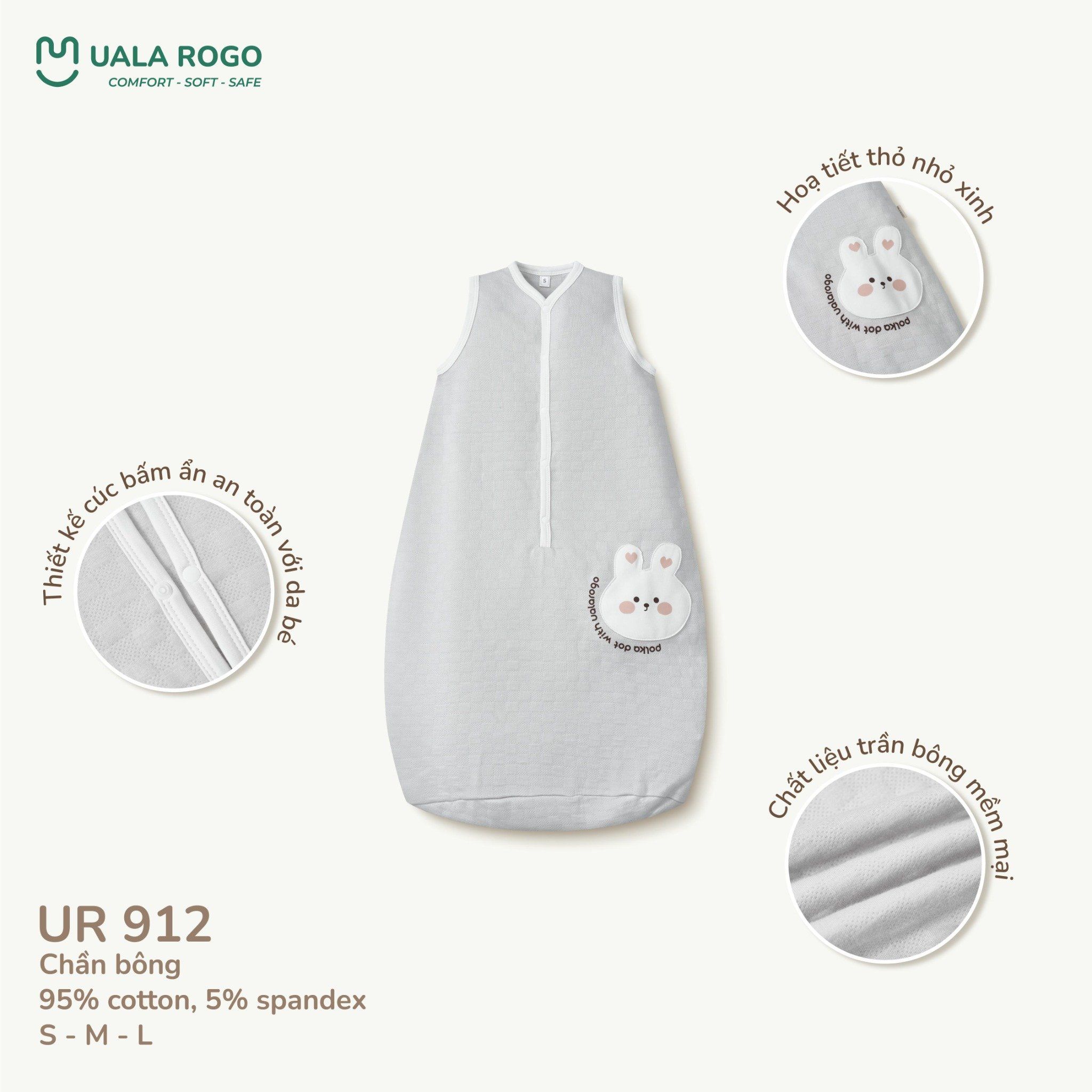  Túi Ngủ Chần Bông Cho Bé UR 912 