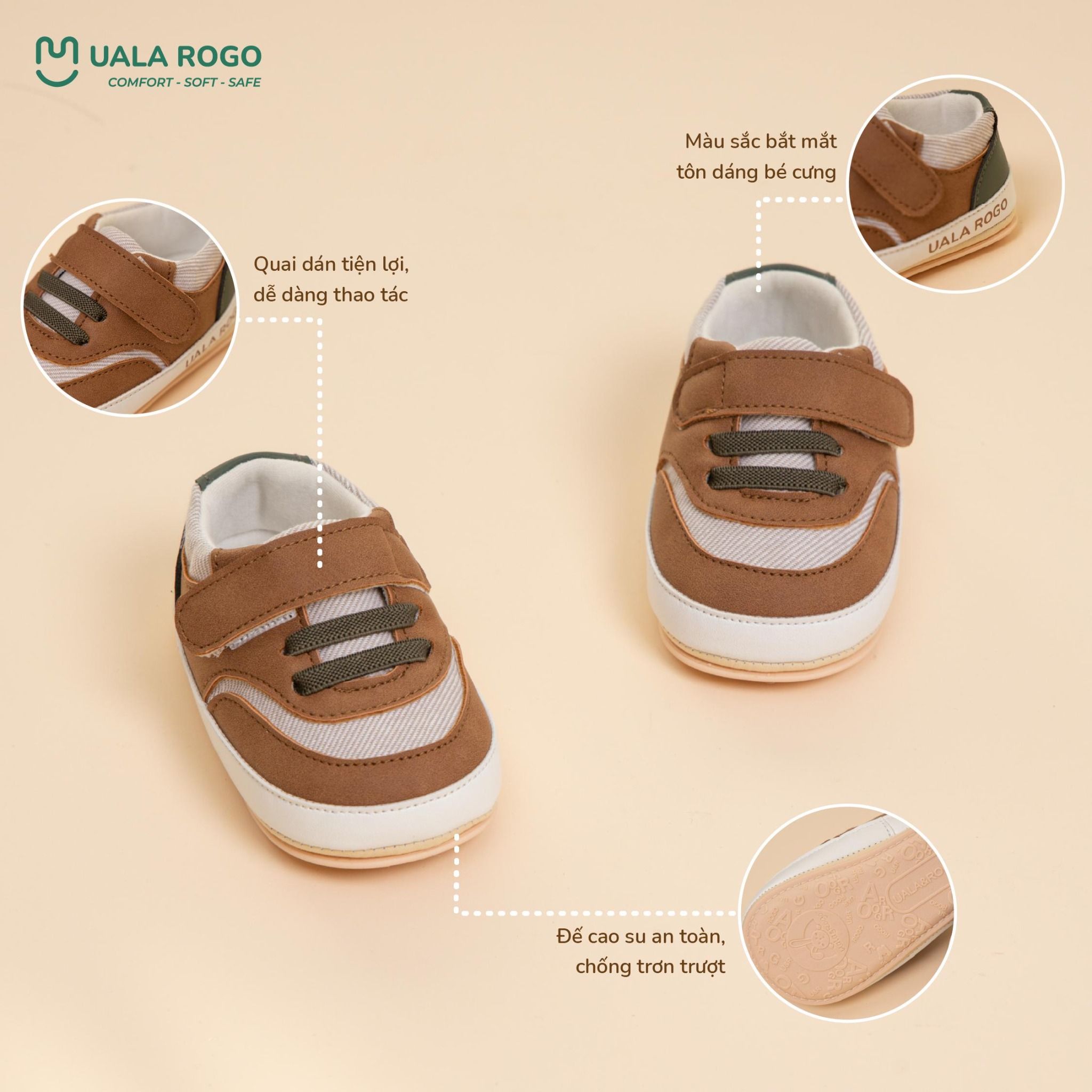  Giày Sơ Sinh Cho Bé UR 804 