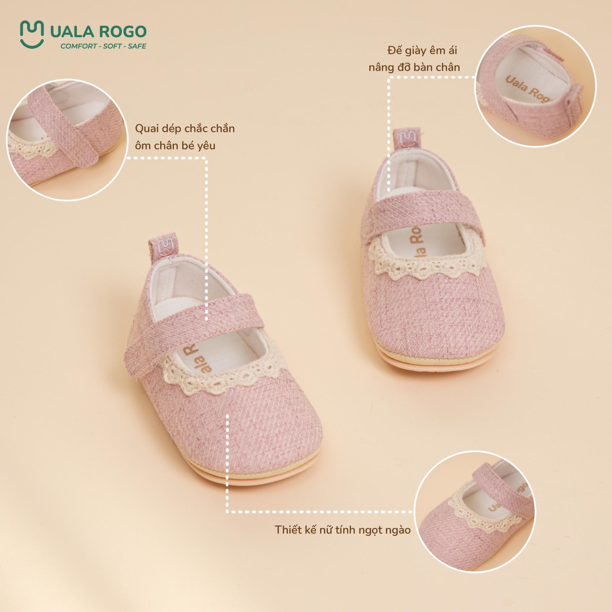  Giày Sơ Sinh Cho Bé UR 811 