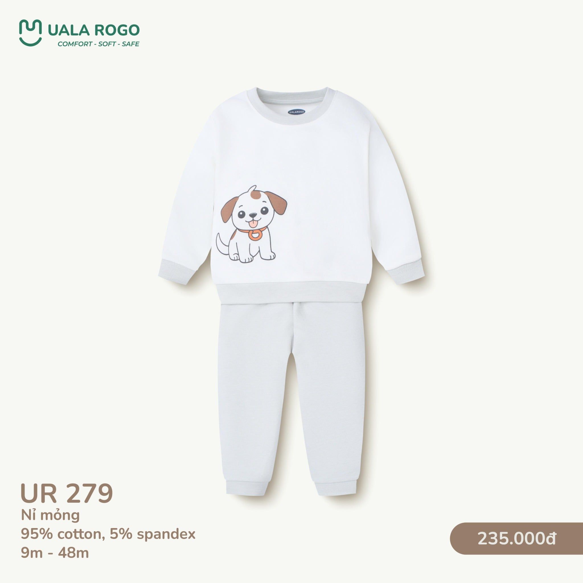  Bộ Dài Tay Họa Tiết Cho Bé UR 279 