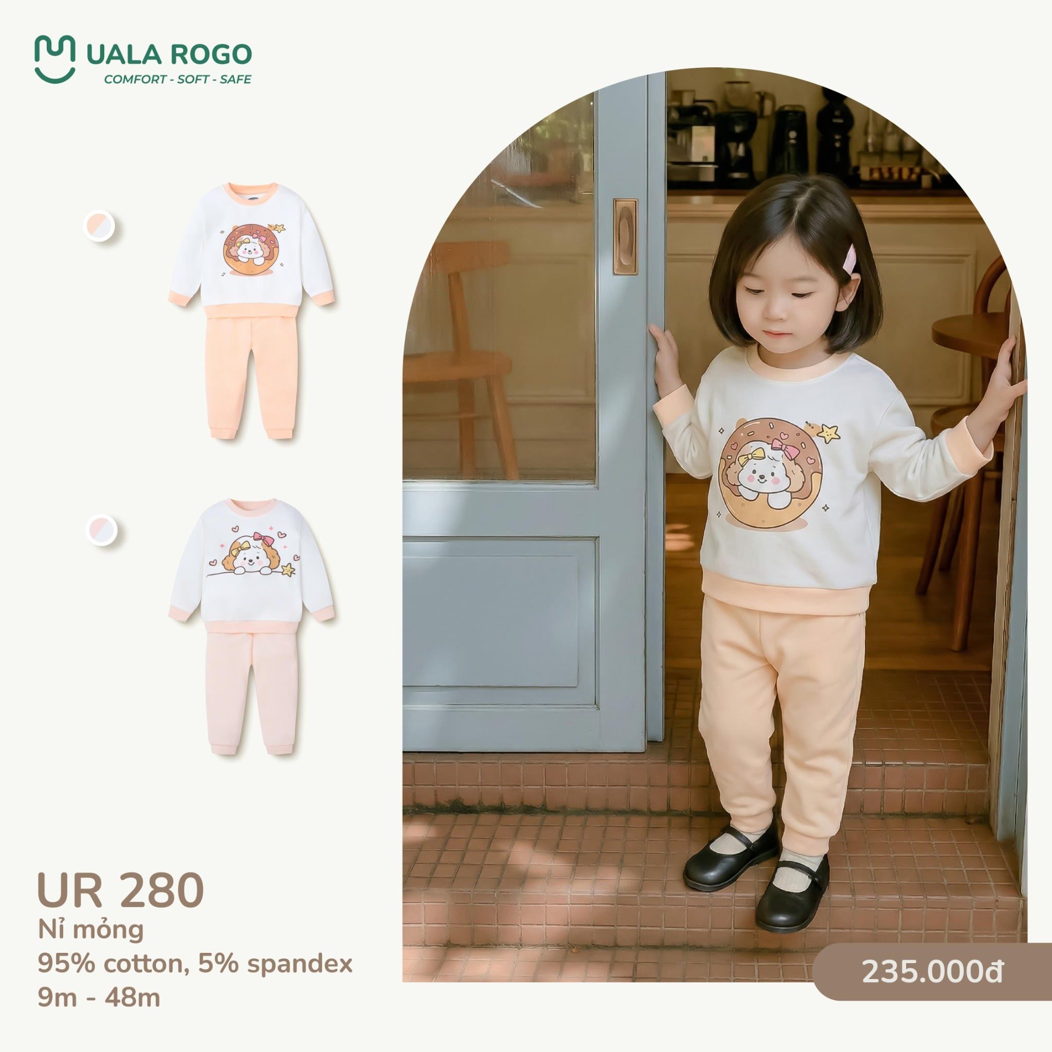  Bộ Dài Tay Cho Bé UR 280 