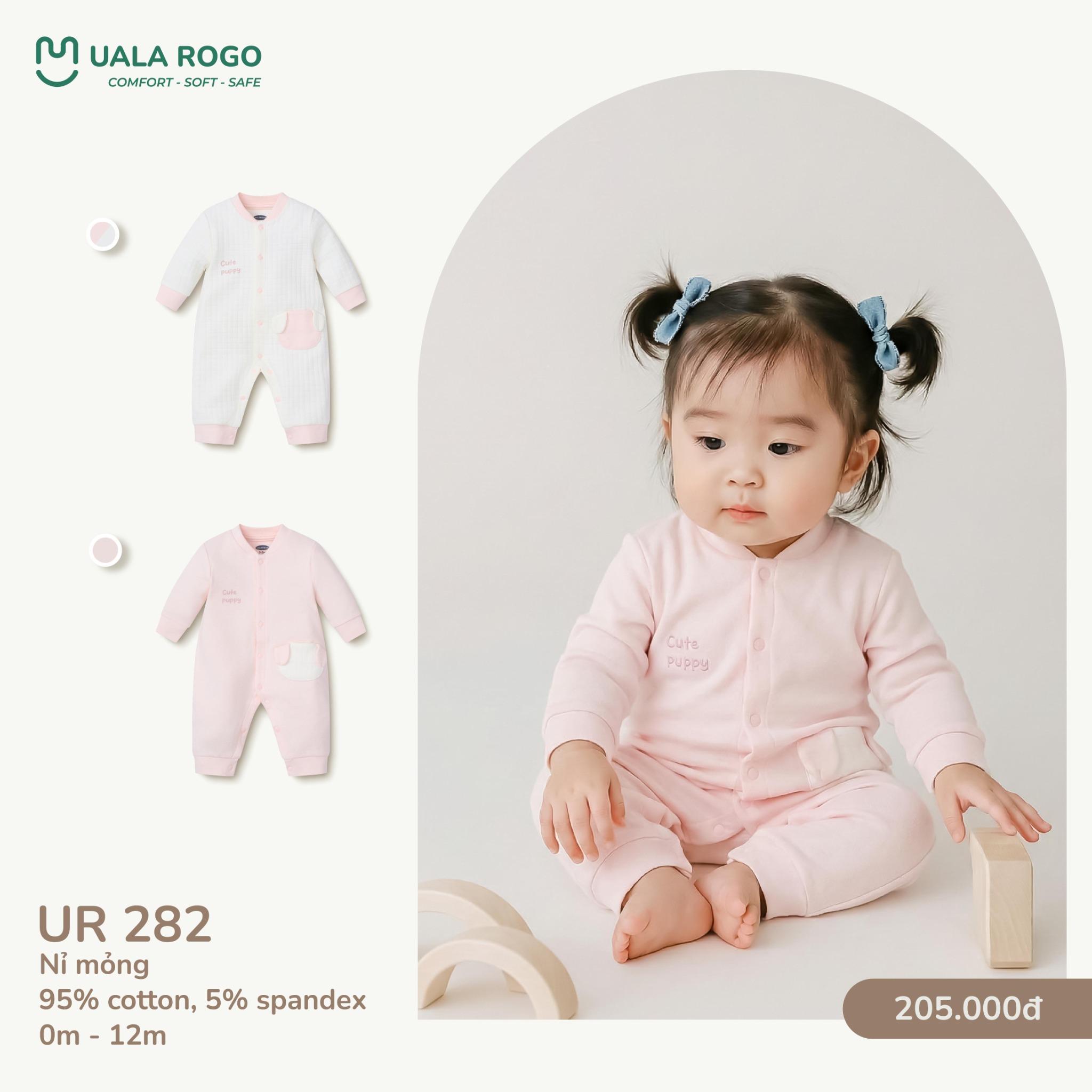 Body Dài Tay Cho Bé UR 282