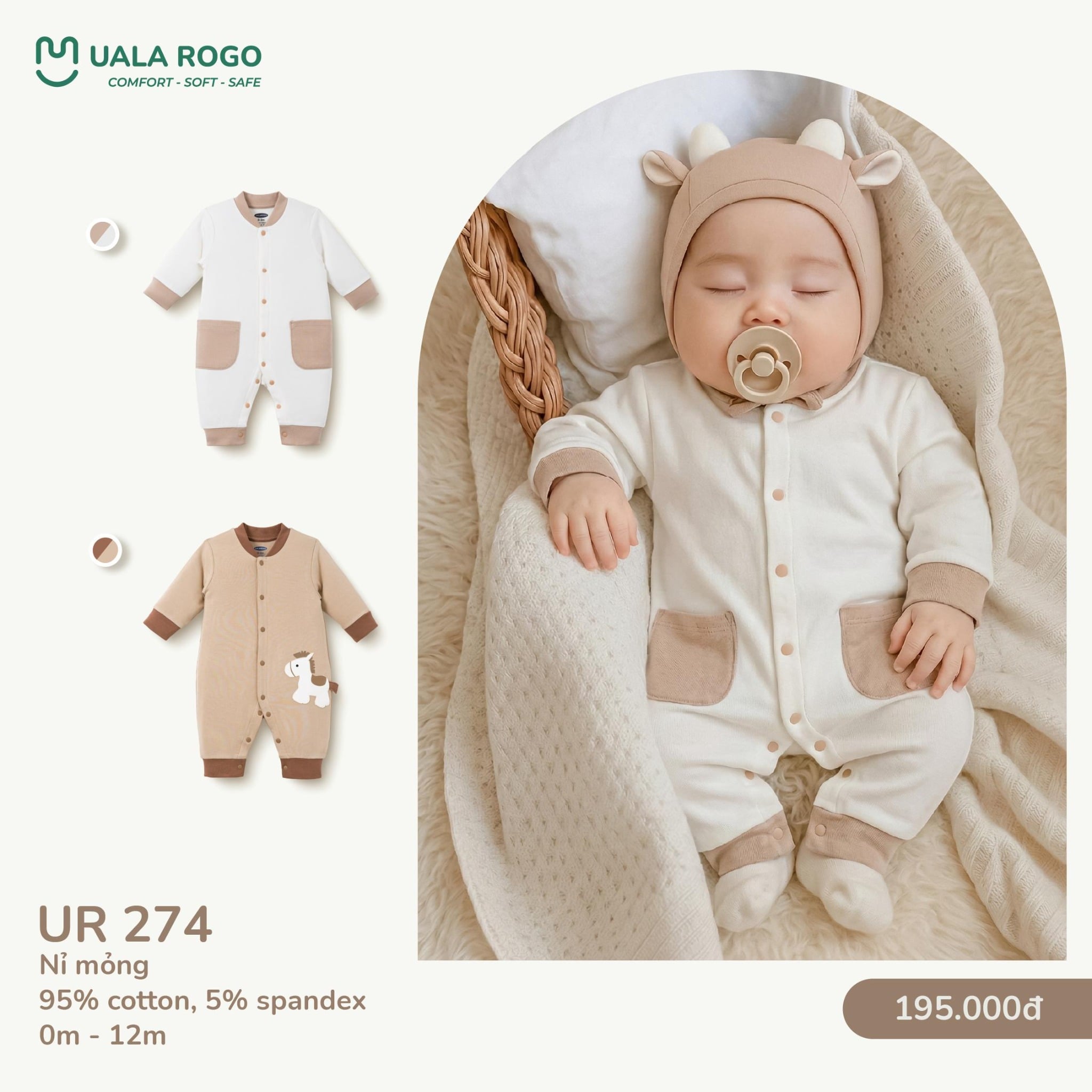 Body Dài Tay Cho Bé UR 274