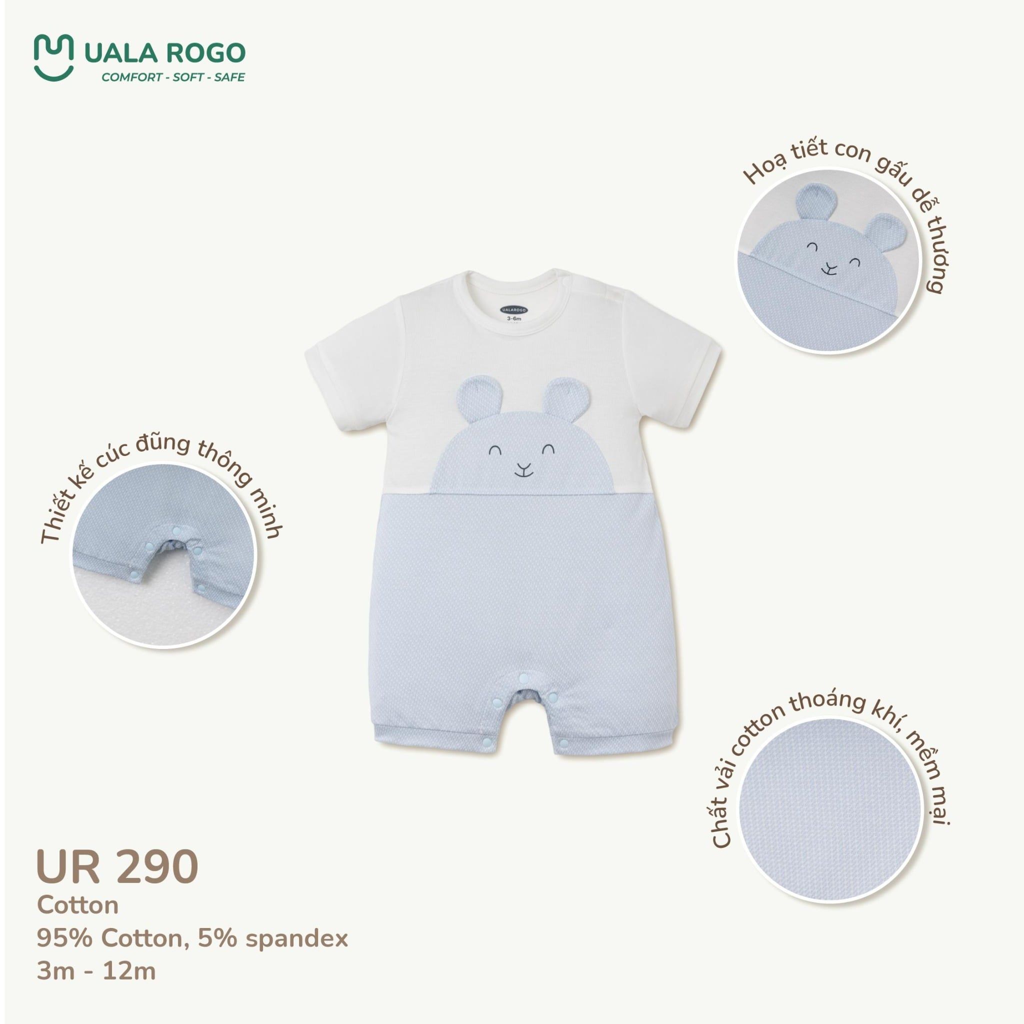  Body Cộc Tay Cho Bé UR 290 