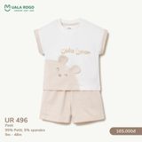  Bộ Cộc Tay Họa Tiết Thỏ Cho Bé UR 496 