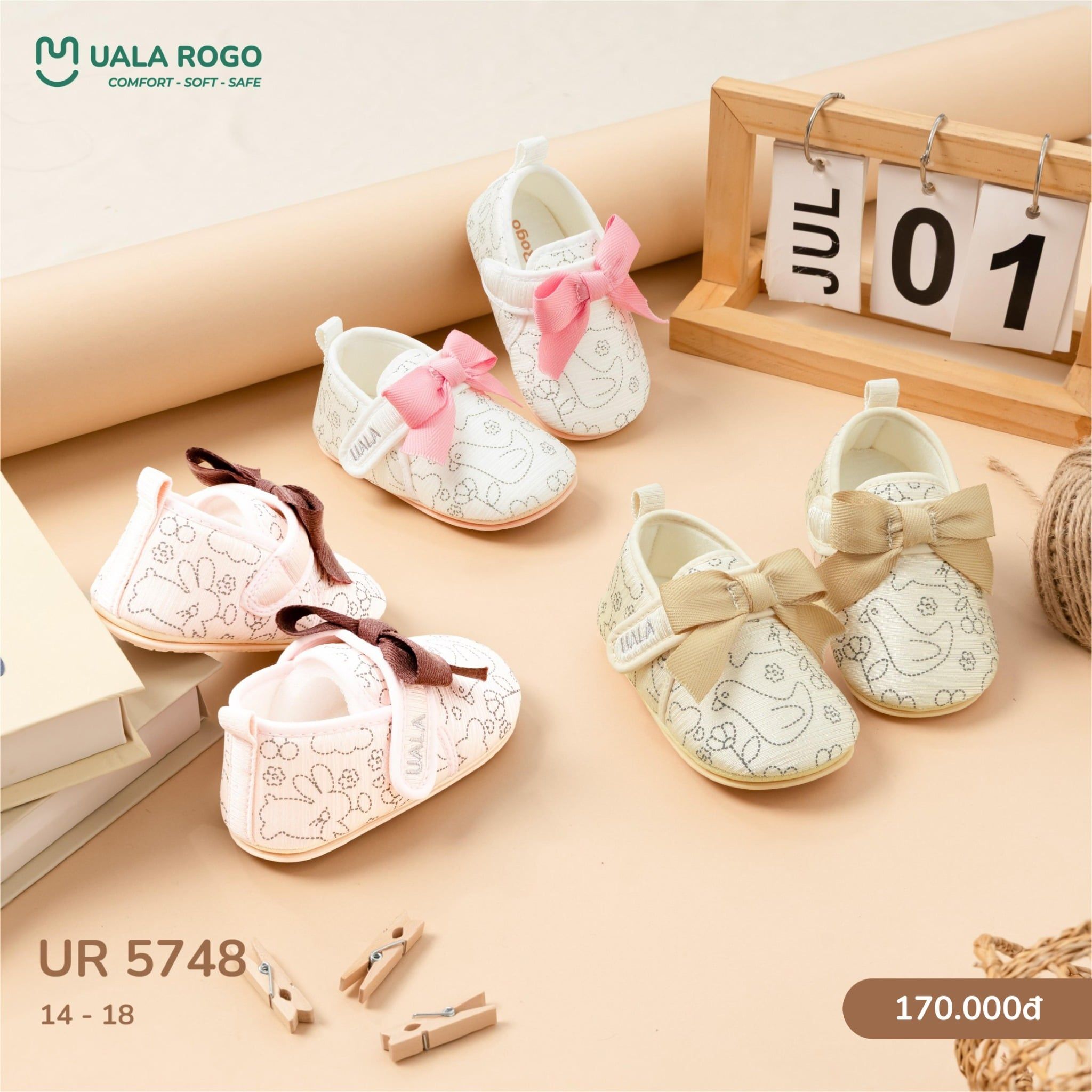  Giày Sơ Sinh Cho Bé UR 5748 