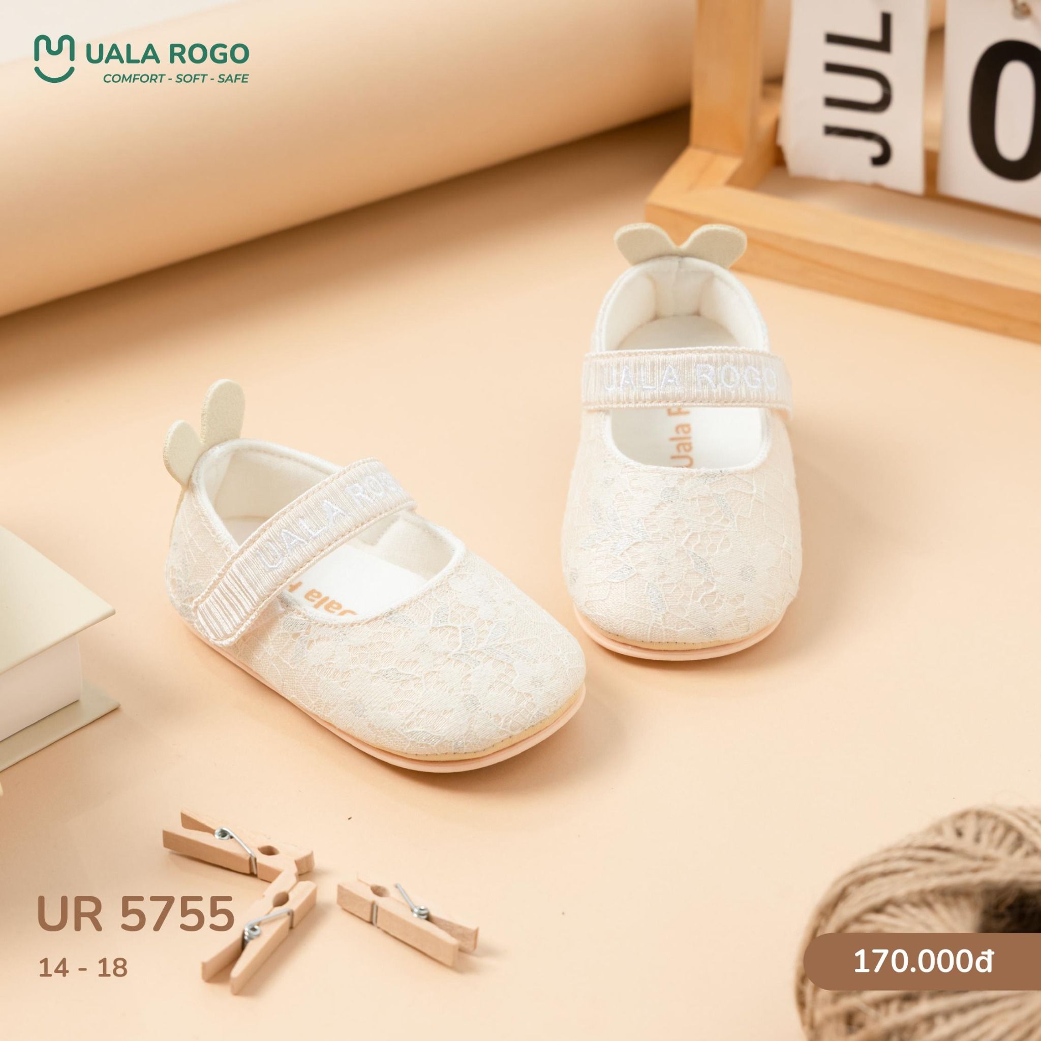  Giày Sơ Sinh Cho Bé UR 5755 