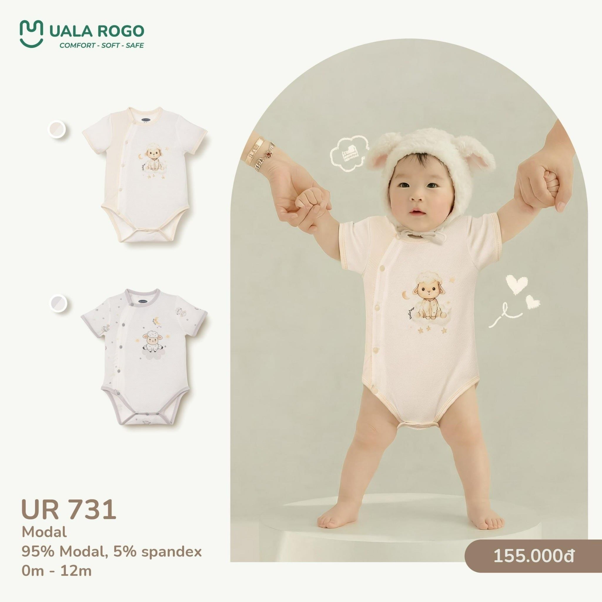  Body Chip cho bé 0m-12m UR 731 
