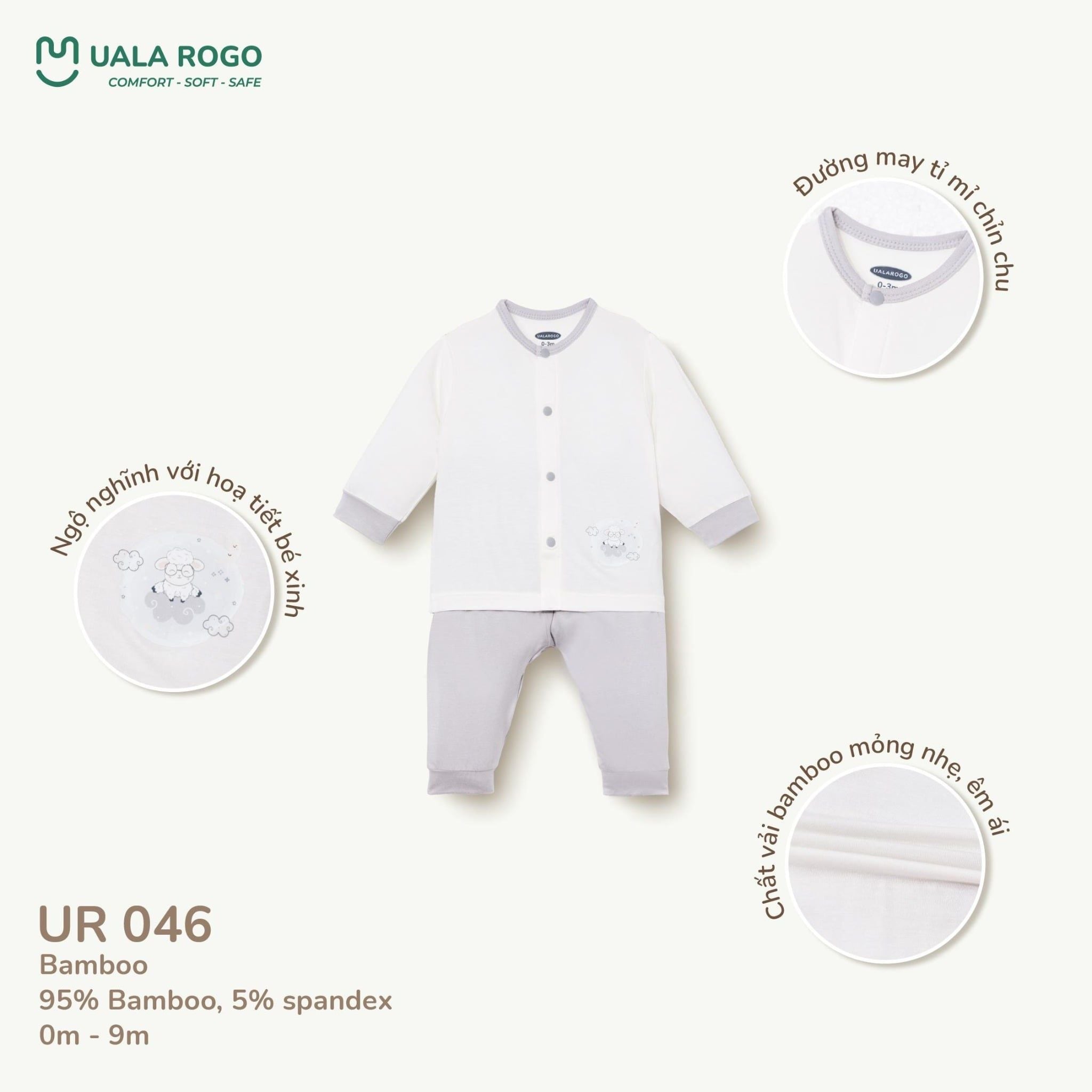  Bộ Dài Tay Cho Bé UR 046 