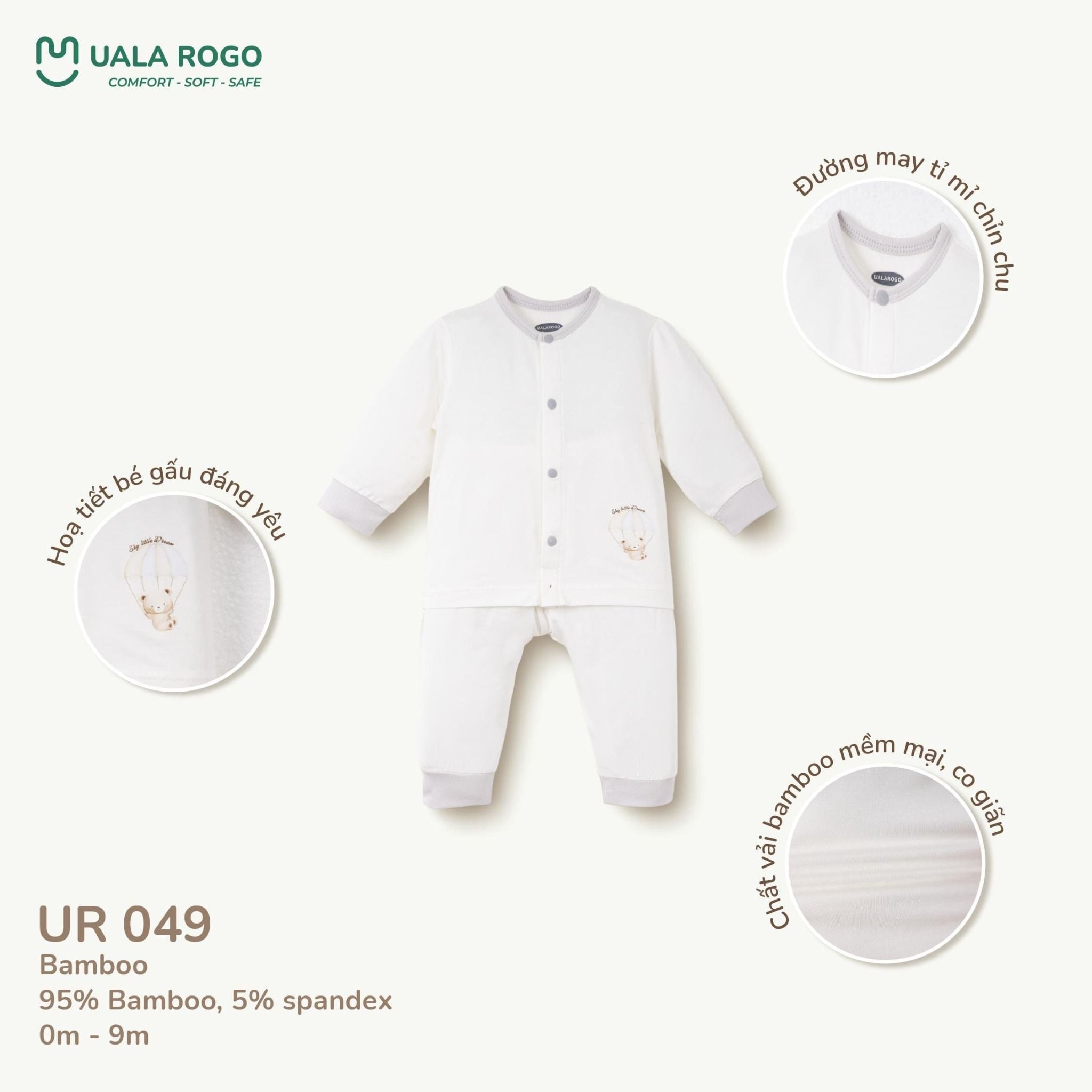  Bộ Dài Tay Cho Bé UR 049 