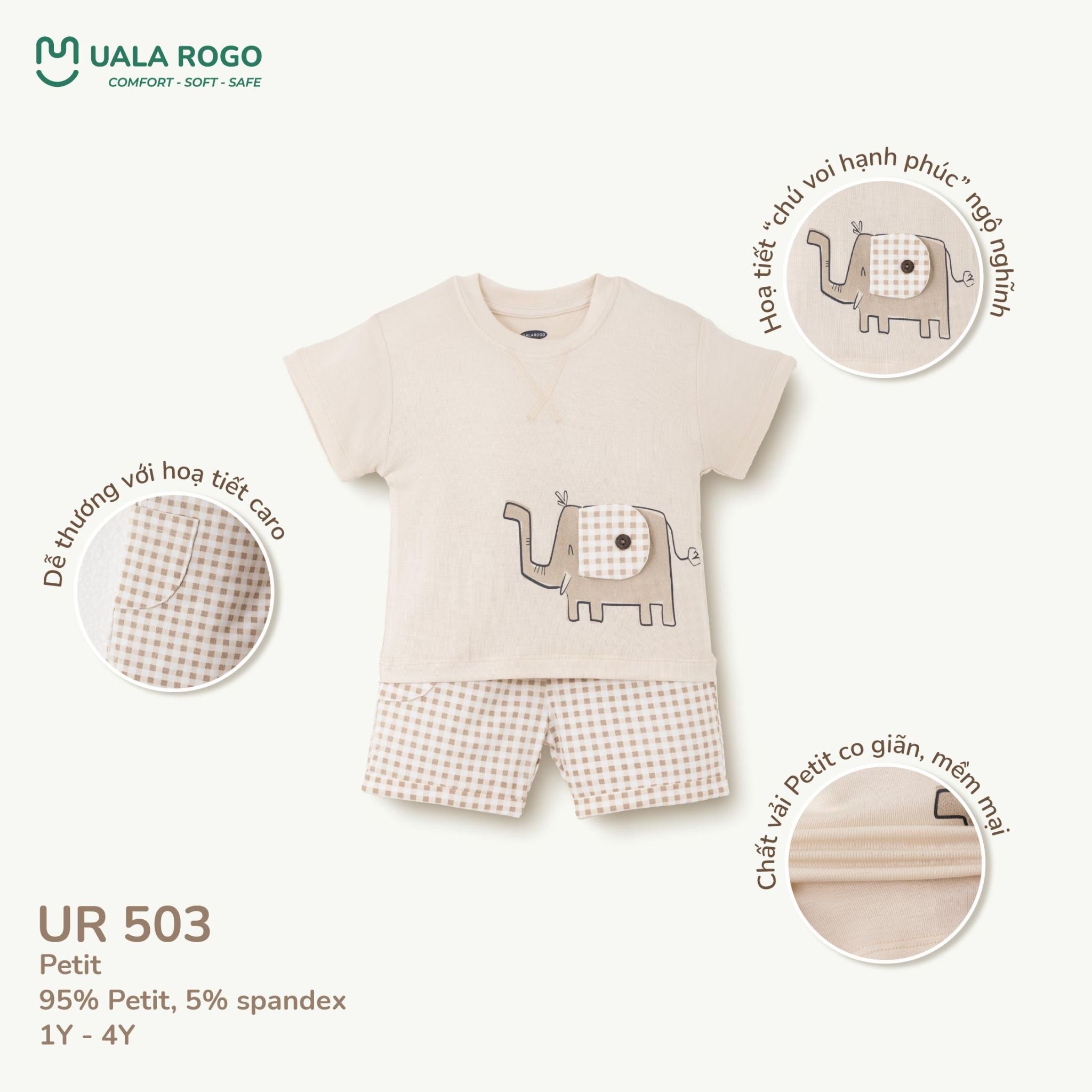  Bộ Cộc Tay Cho Bé UR 503 