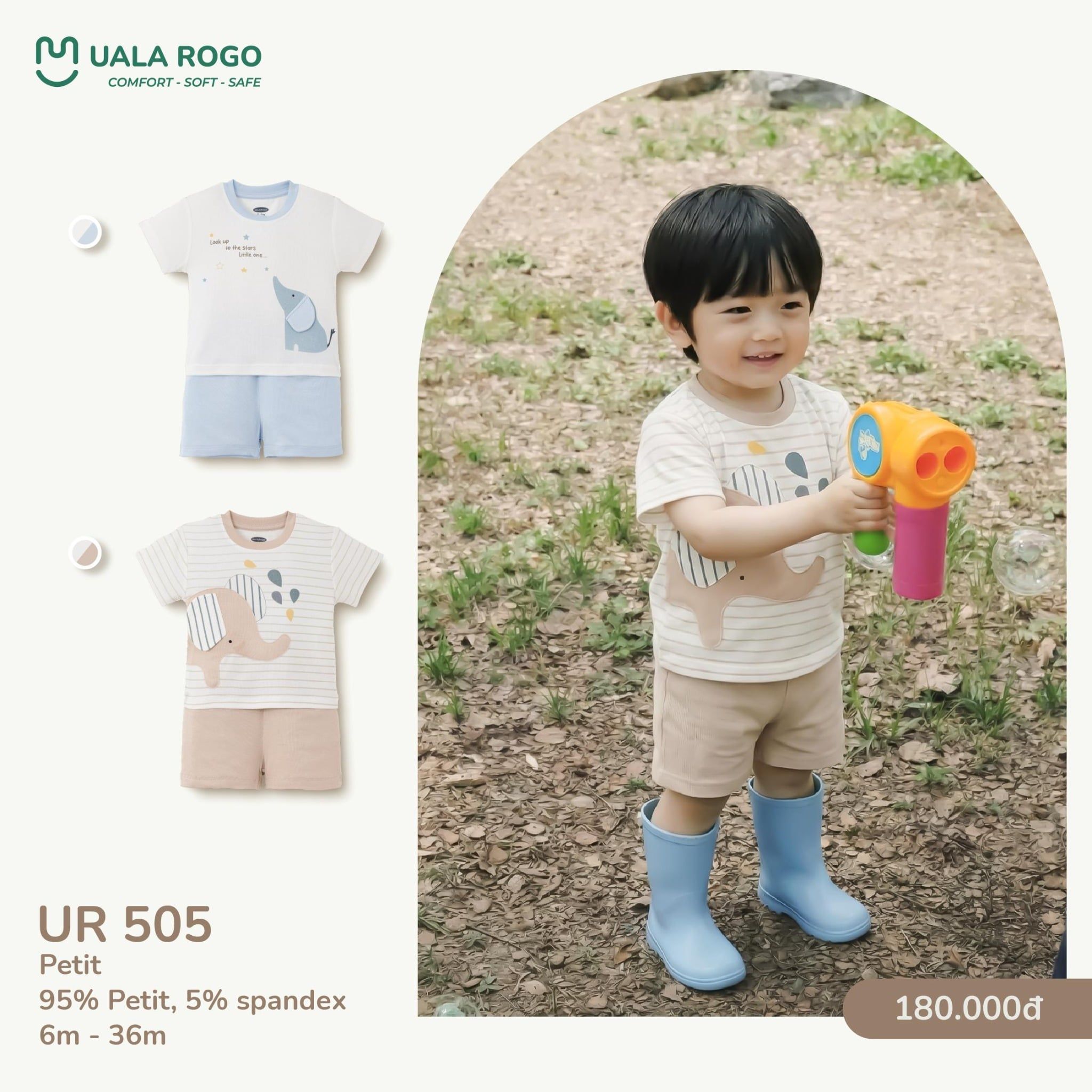  Bộ Cộc Tay Cho Bé UR 505 