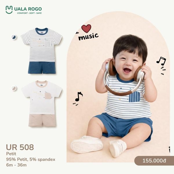  Bộ Cộc Tay Cho Bé UR 508 