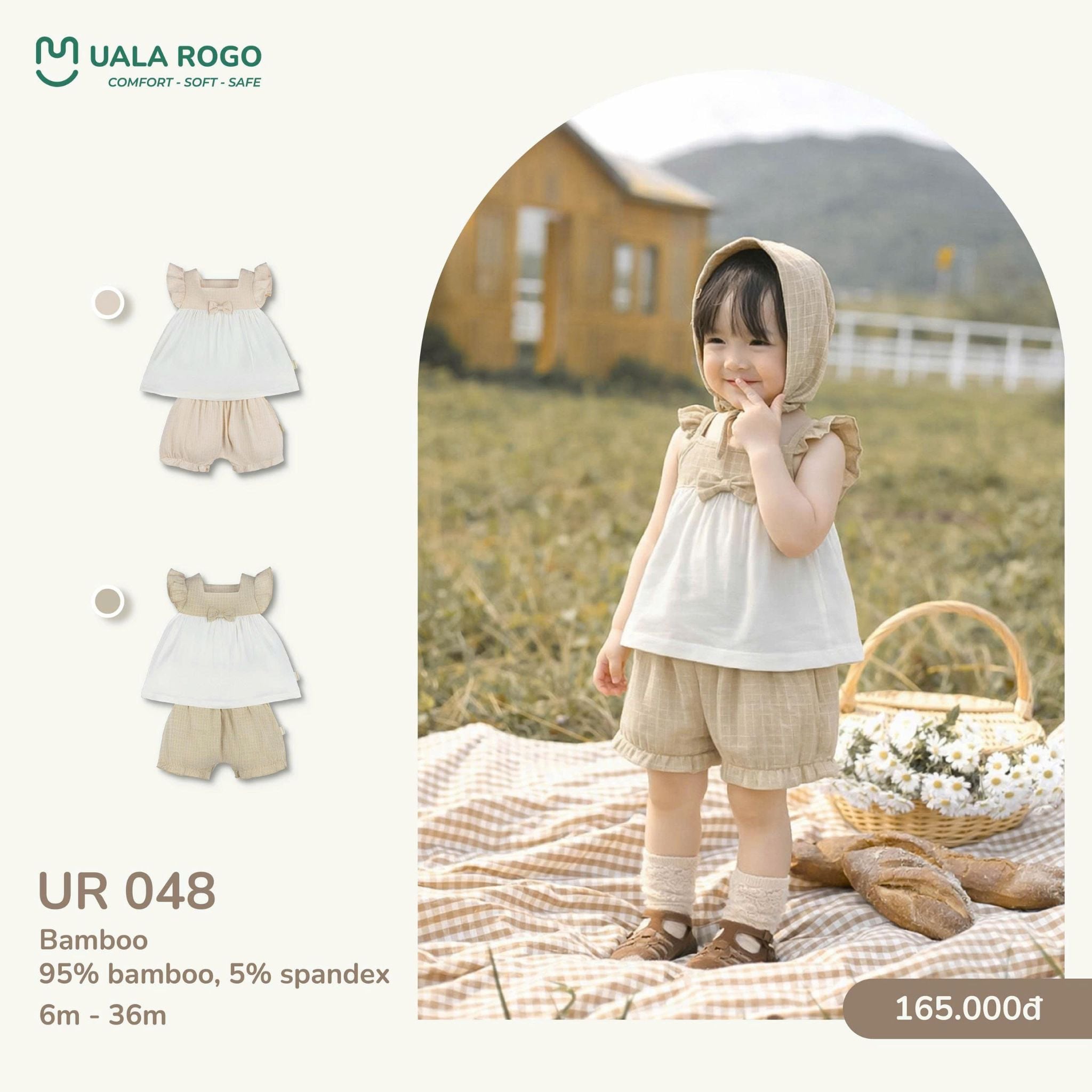  Bộ cộc Bow baby UR 048 