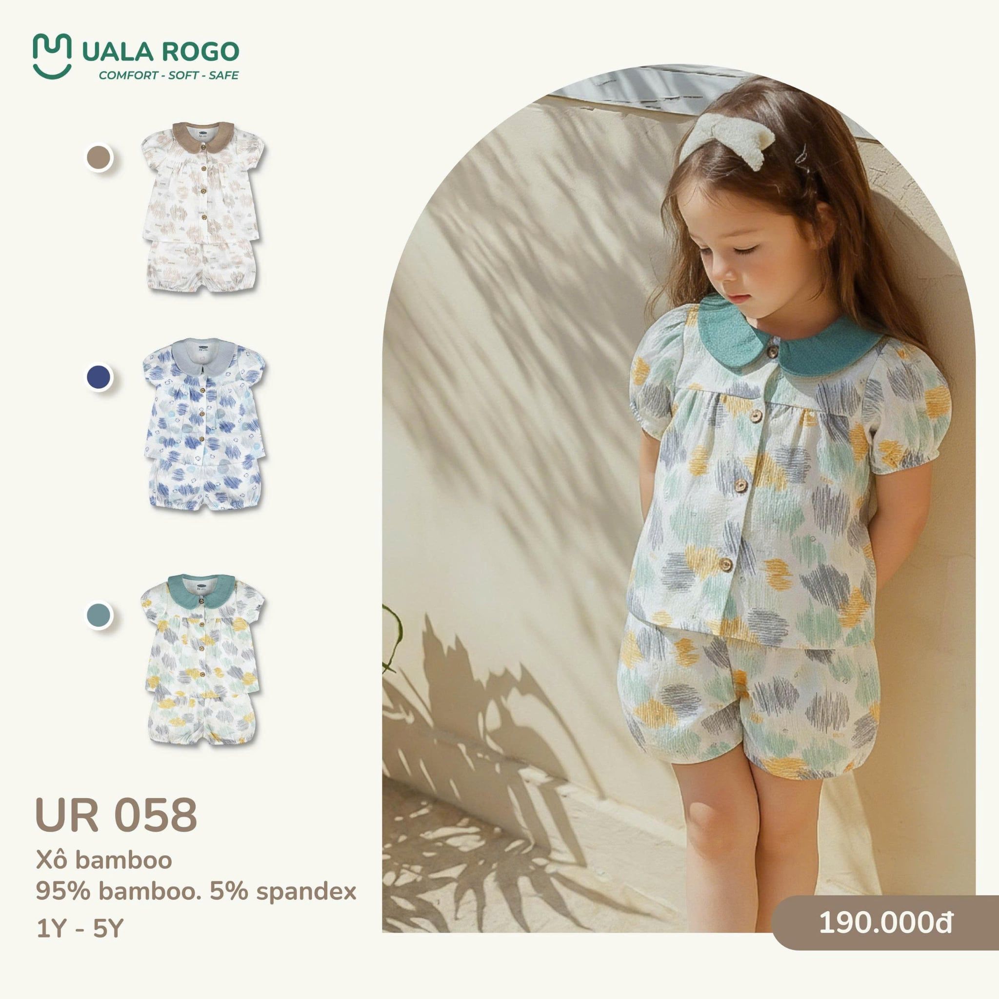  Bộ cộc bé gái UR 058 