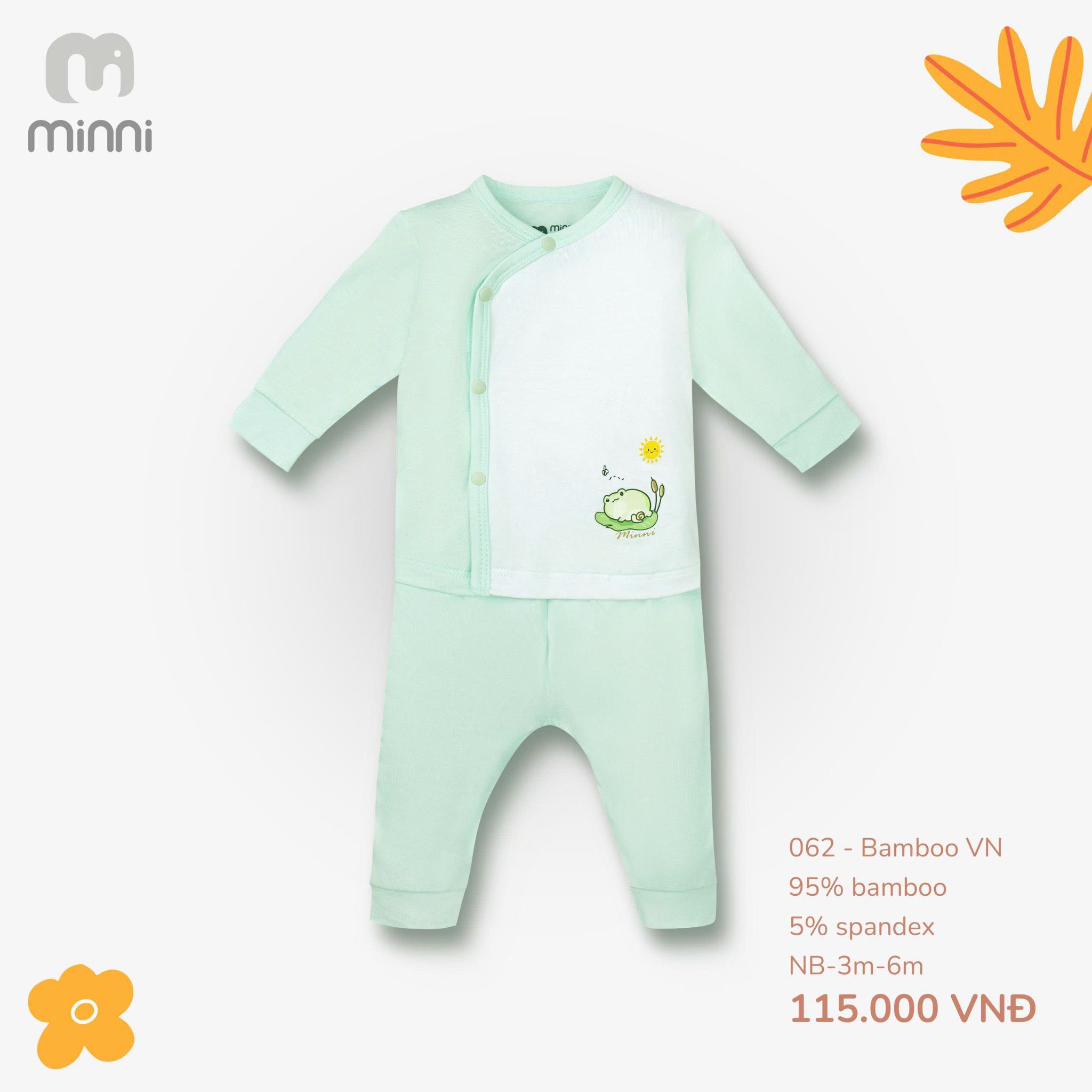  Bộ cài chéo sơ sinh UR 062 