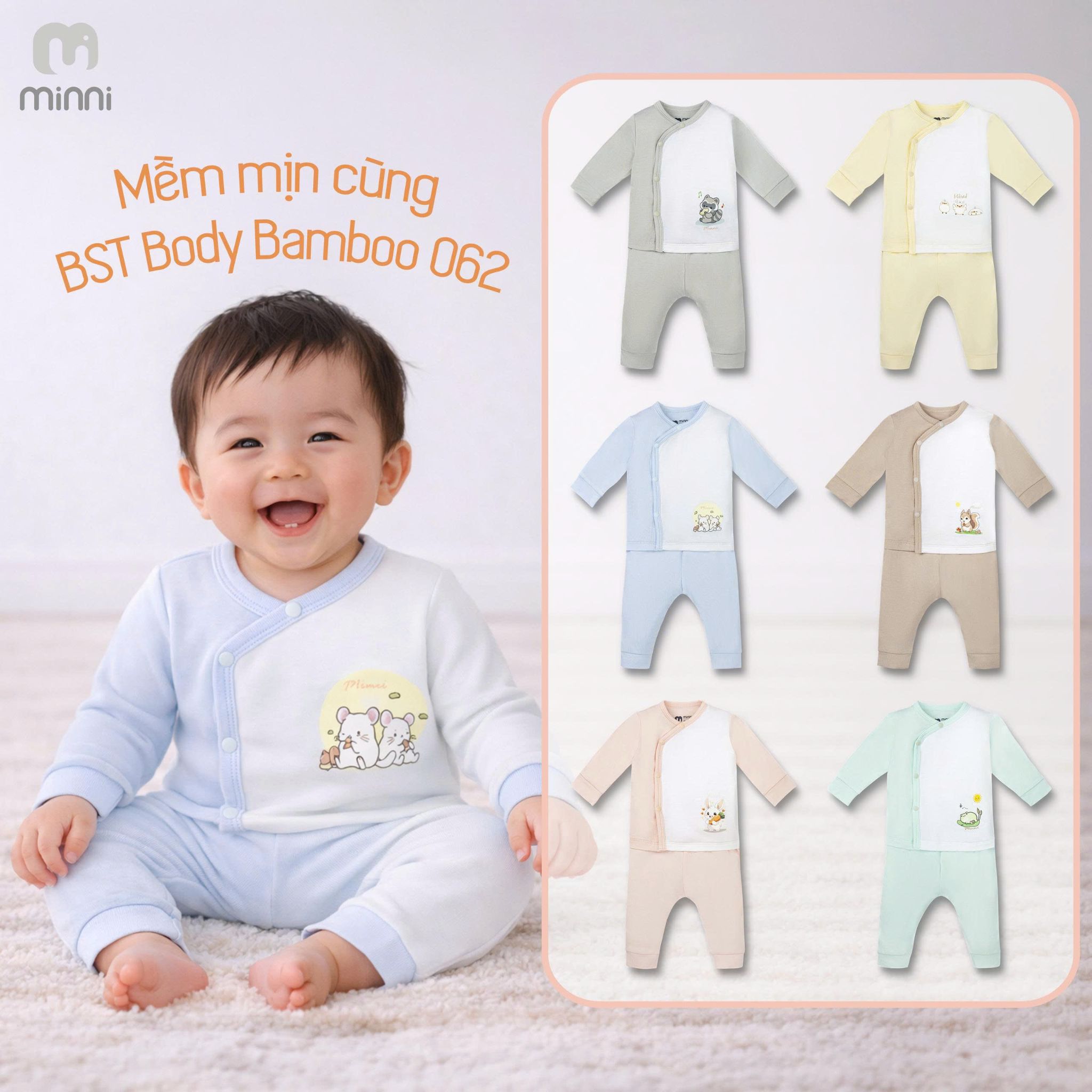 Bộ cài chéo sơ sinh UR 062 