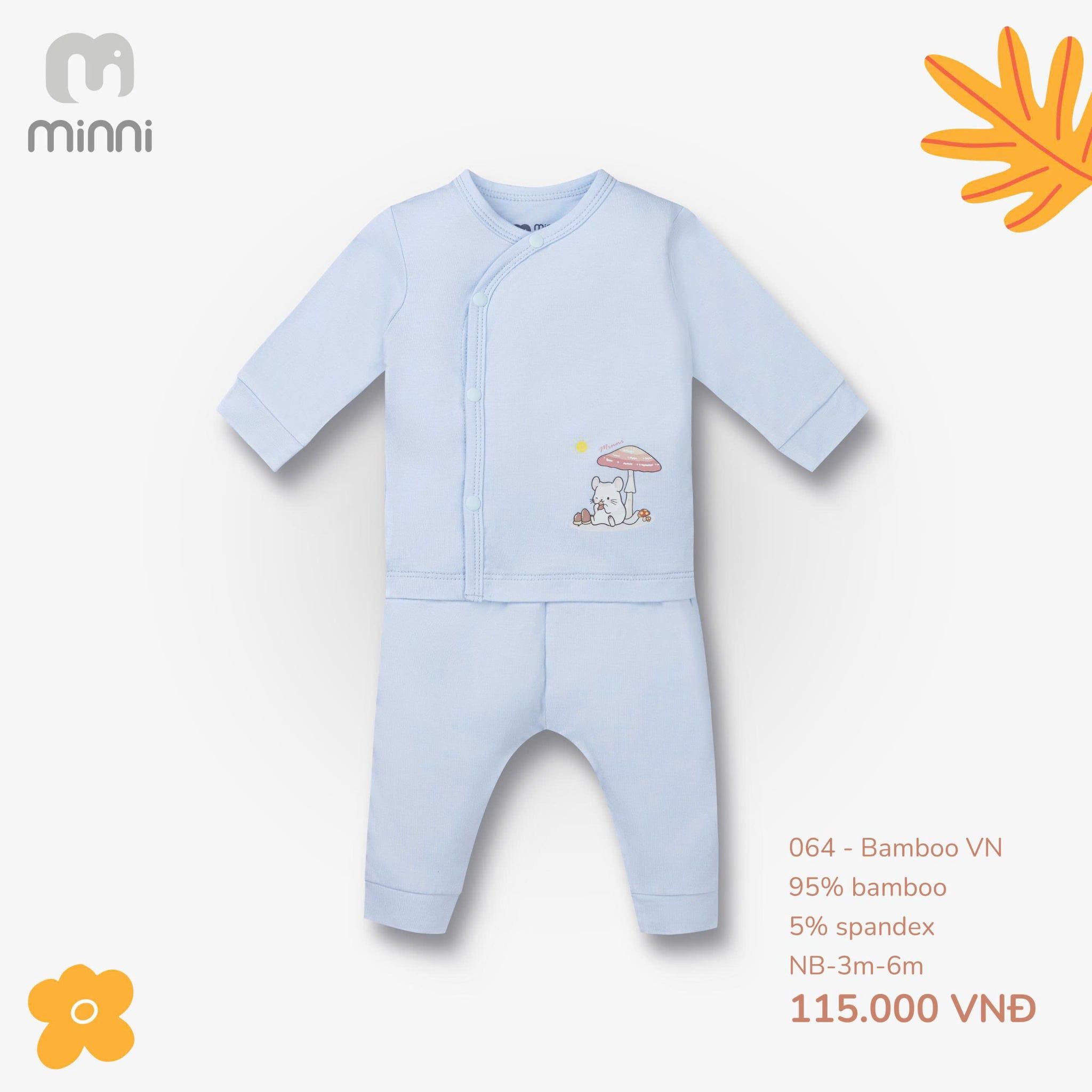  Bộ cài chéo sơ sinh UR 064 