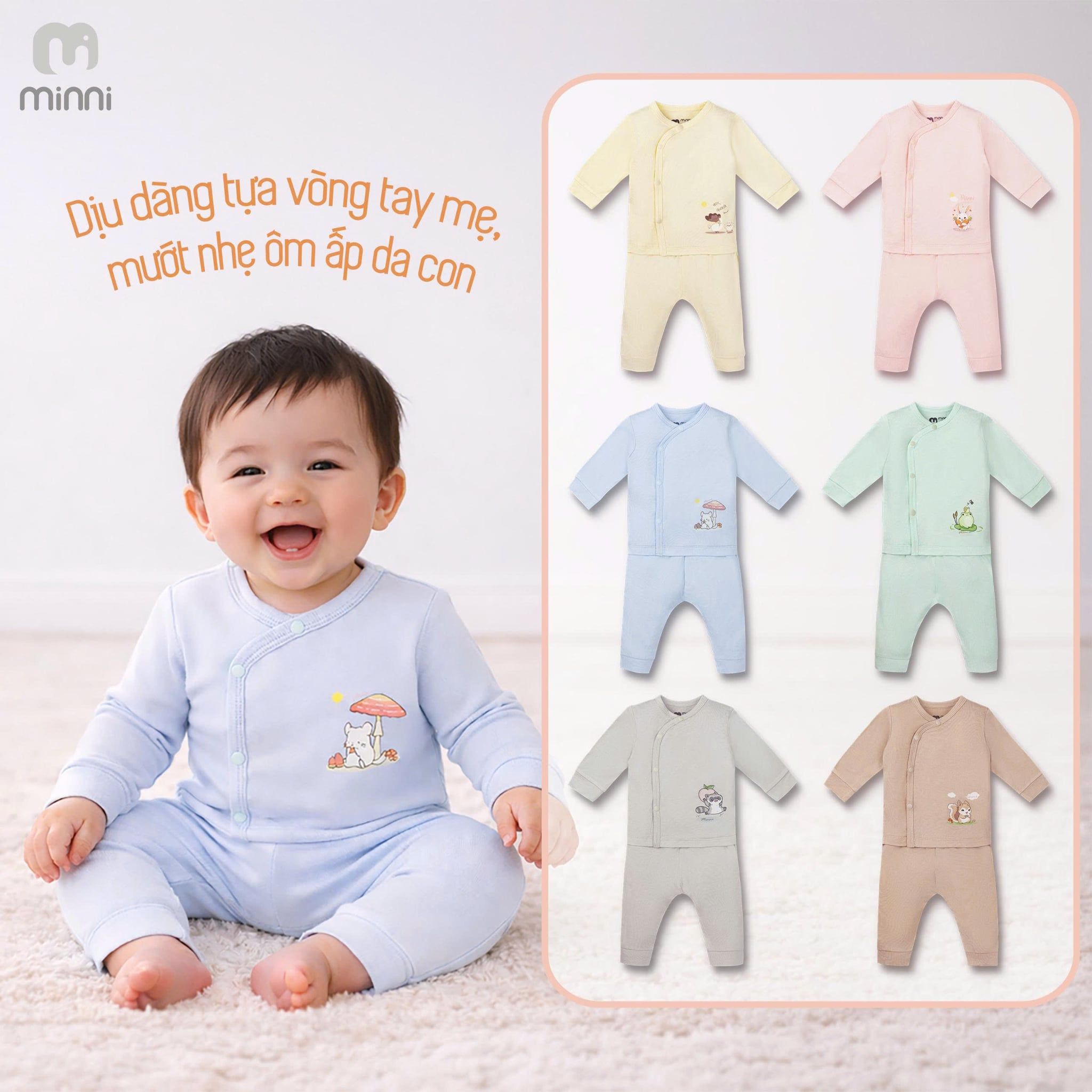 Bộ cài chéo sơ sinh UR 064 